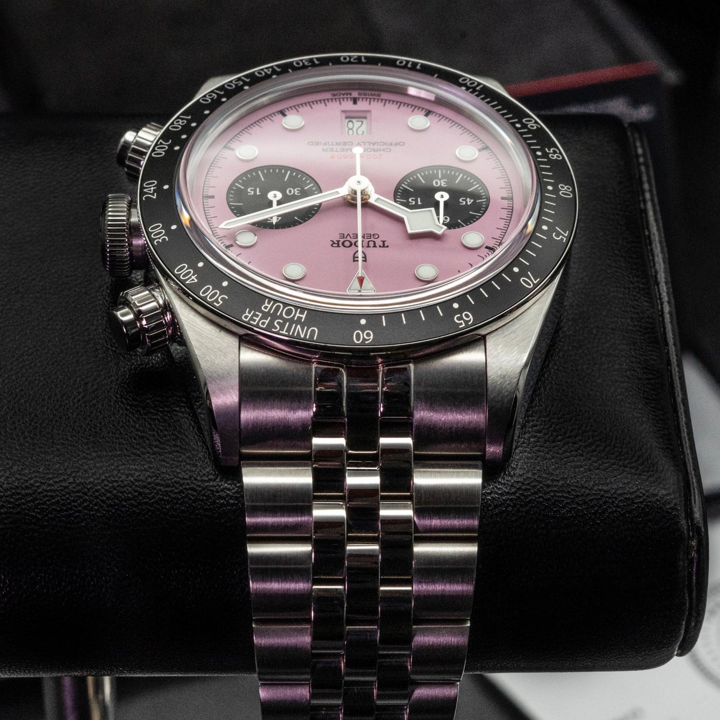 Tudor Black Bay Chrono Pink M79360N-0019 41mm Steel Box Papers 2024