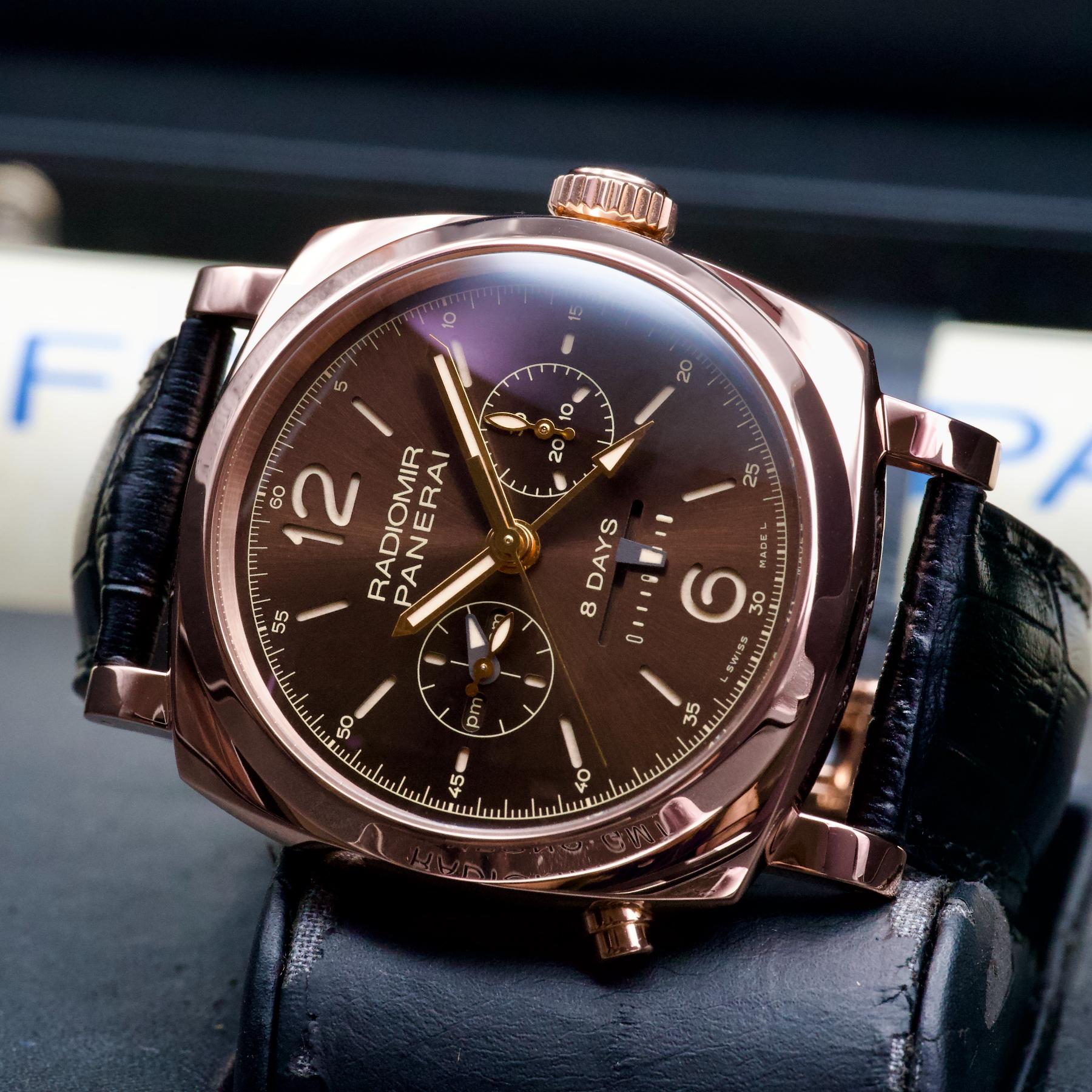 Panerai PAM00502 Radiomir 1940 Chrono Monopulsante GMT Red Gold 45mm Ltd 300