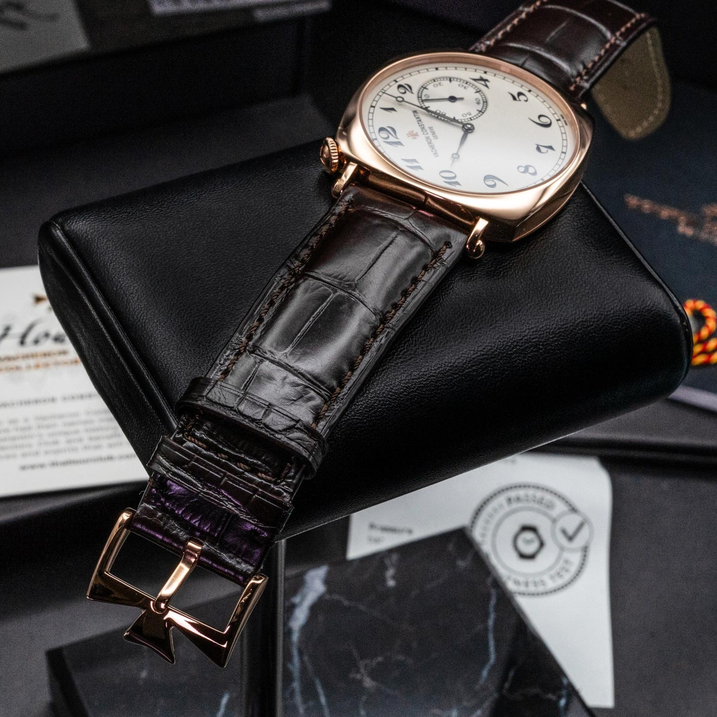 Vacheron Constantin American 1921 82035/000R-9359 Rose Gold Box Papers 2018