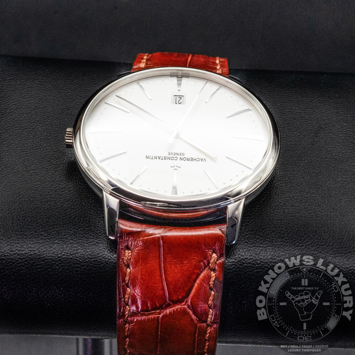 Vacheron Constantin Patrimony 85180/000G 40mm White Gold Silver Box Papers 2017
