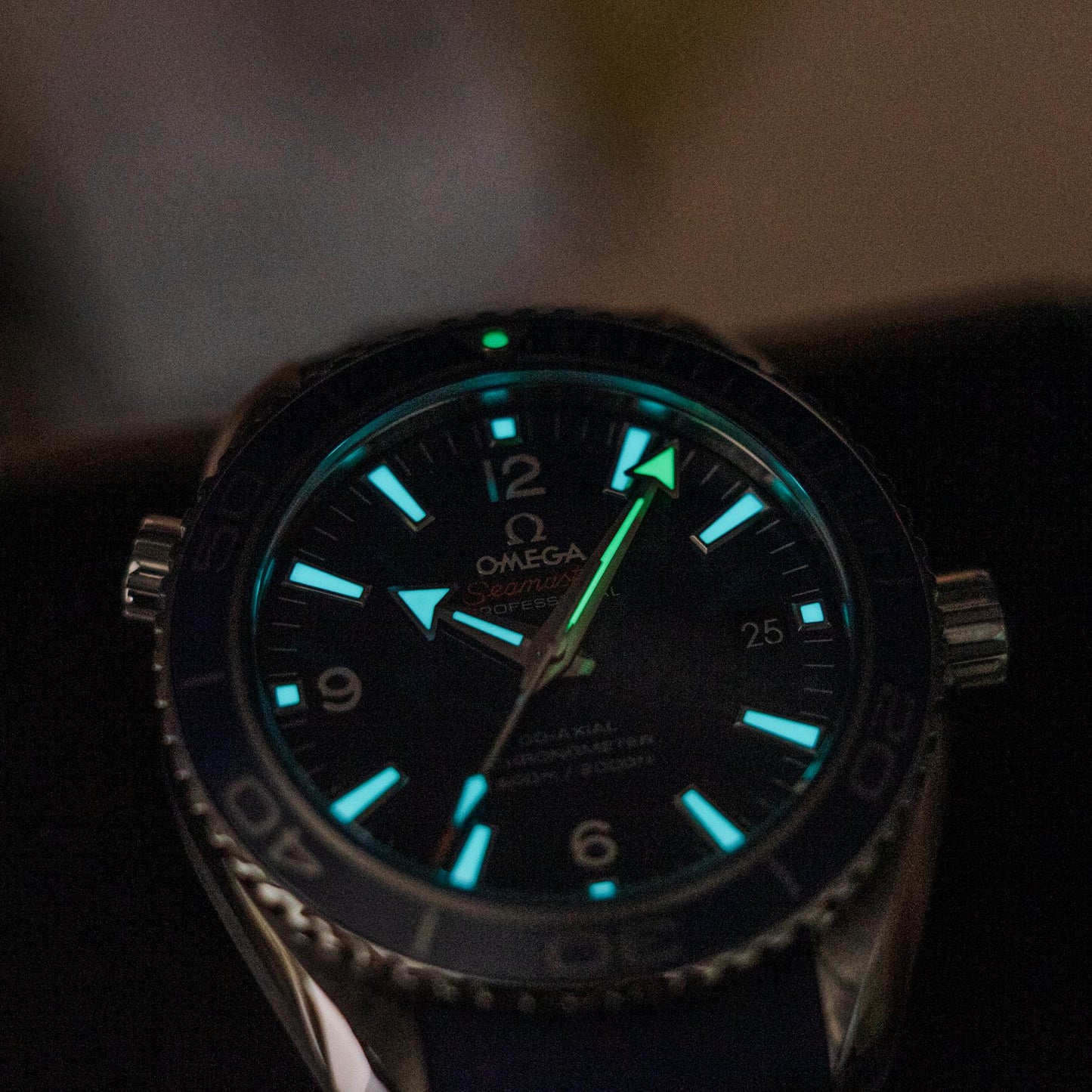 Omega Seamaster Planet Ocean 600M 42mm Titanium Blue Dial Co-Axial Box Papers
