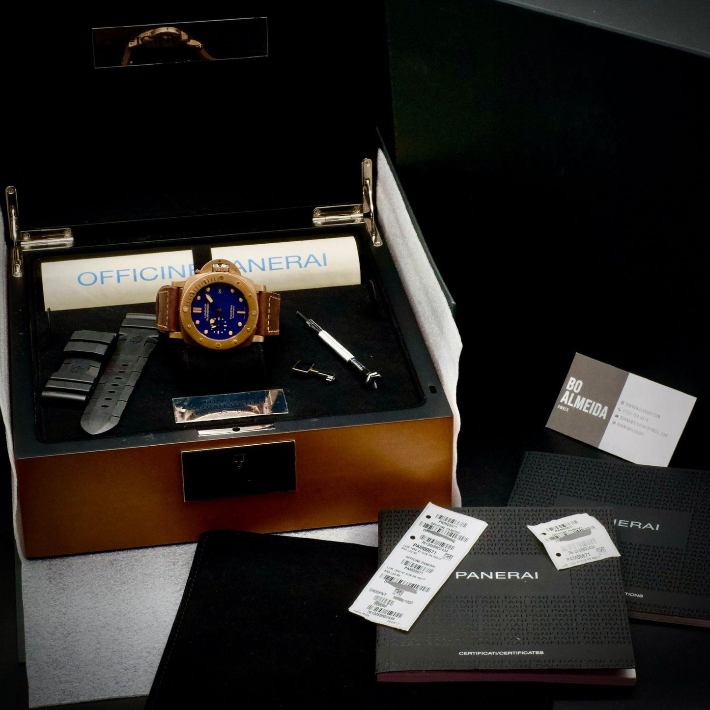 Panerai Luminor Submersible Bronzo Limited Edition of 1000 Blue Dial 47 PAM00671