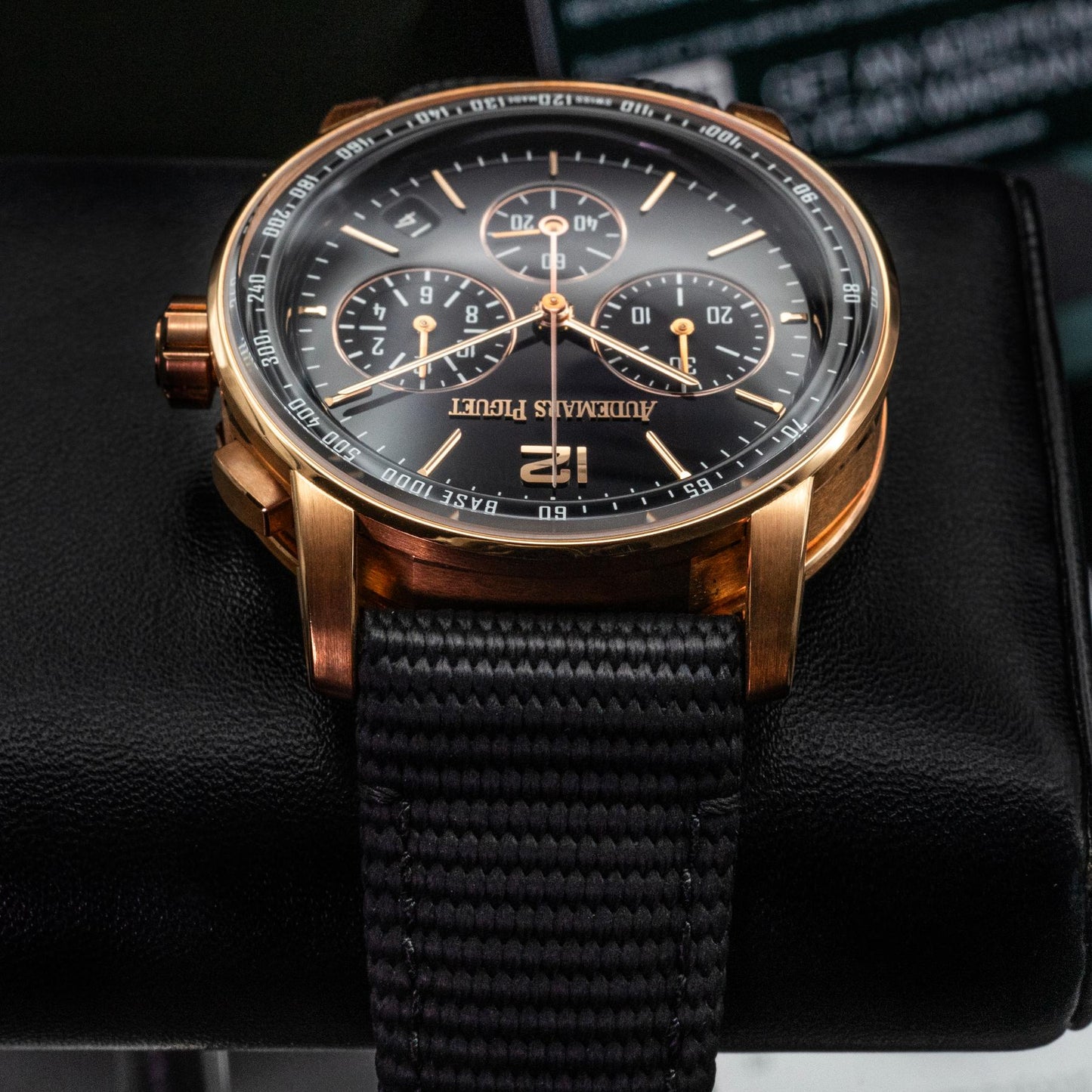 Audemars Piguet Code 11.59 26393OR Chronograph 41mm Rose Gold Purple Box Papers