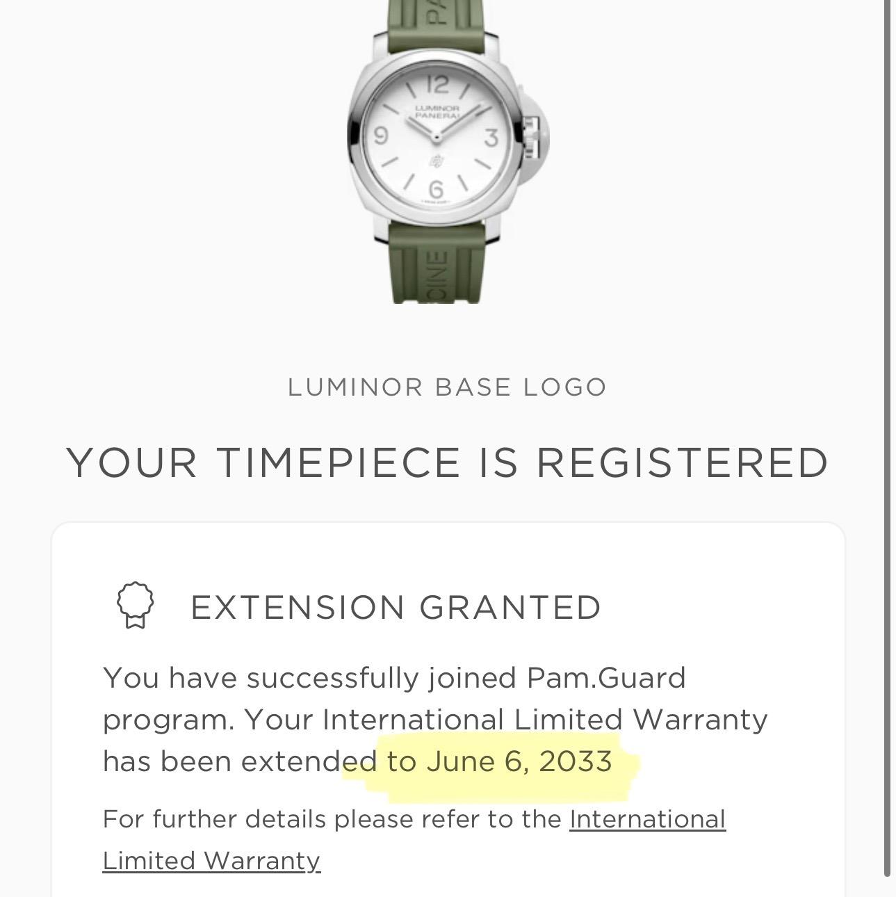 Panerai PAM01087 Luminor Base Logo 44mm Steel White Dial Full Set 2025