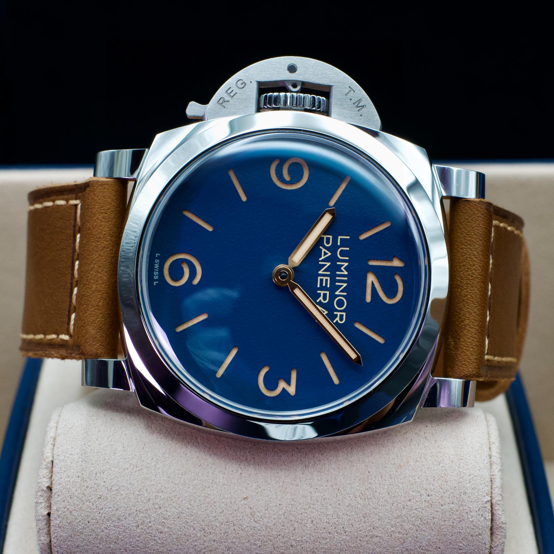 Panerai Luminor Destro PAM01732 44mm Steel Blue Dial Box Papers 2026