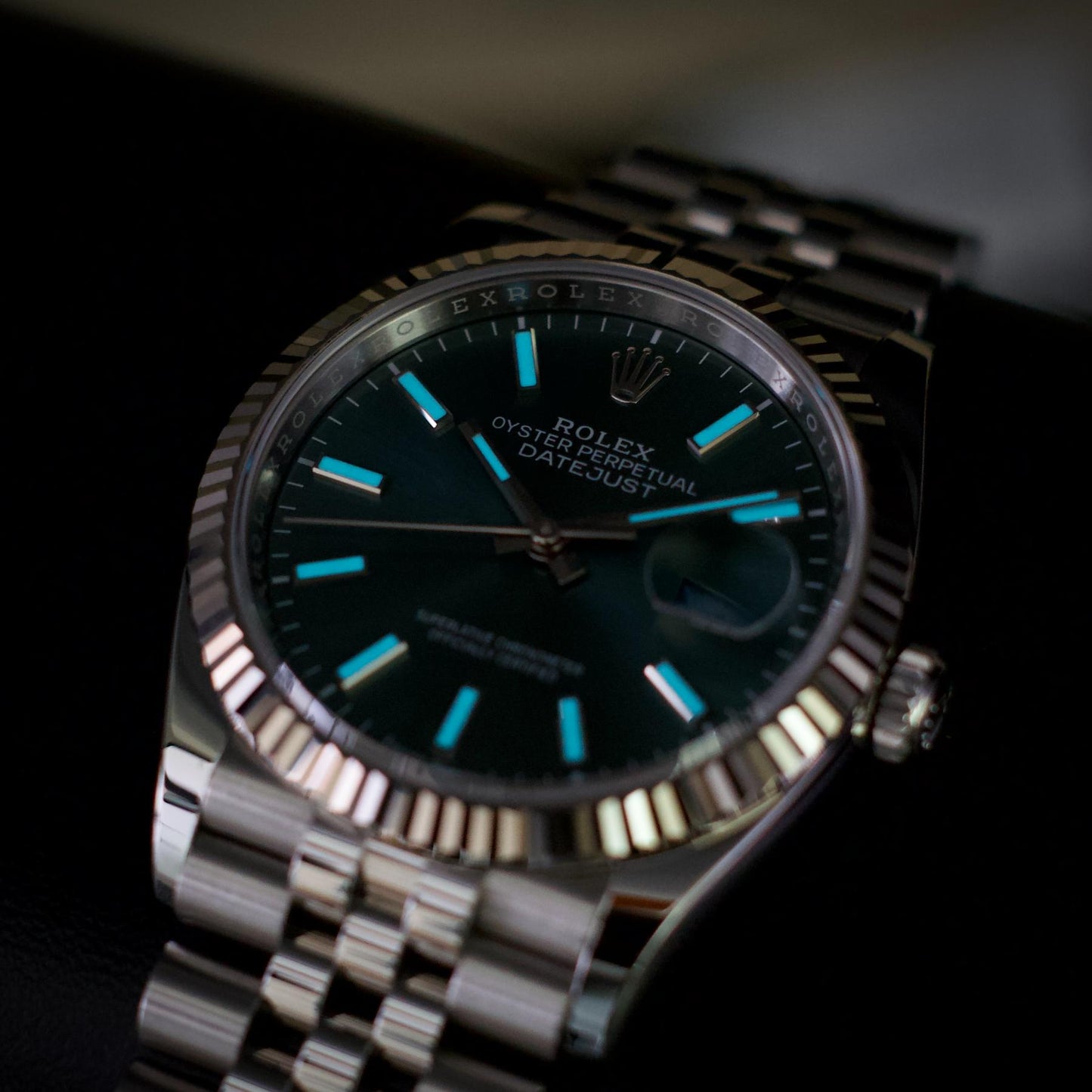 Rolex Datejust 36 126234 Mint Green Dial White Gold Bezel Jubilee 2024