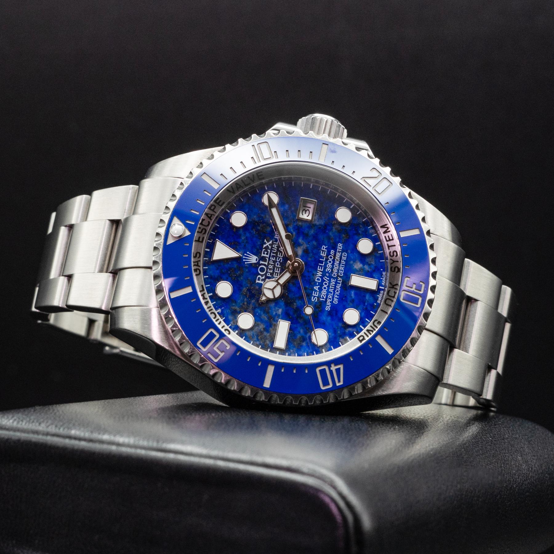 Rolex Deepsea Sea-Dweller 116660 44mm Steel Lapis Dial Box Papers 2017