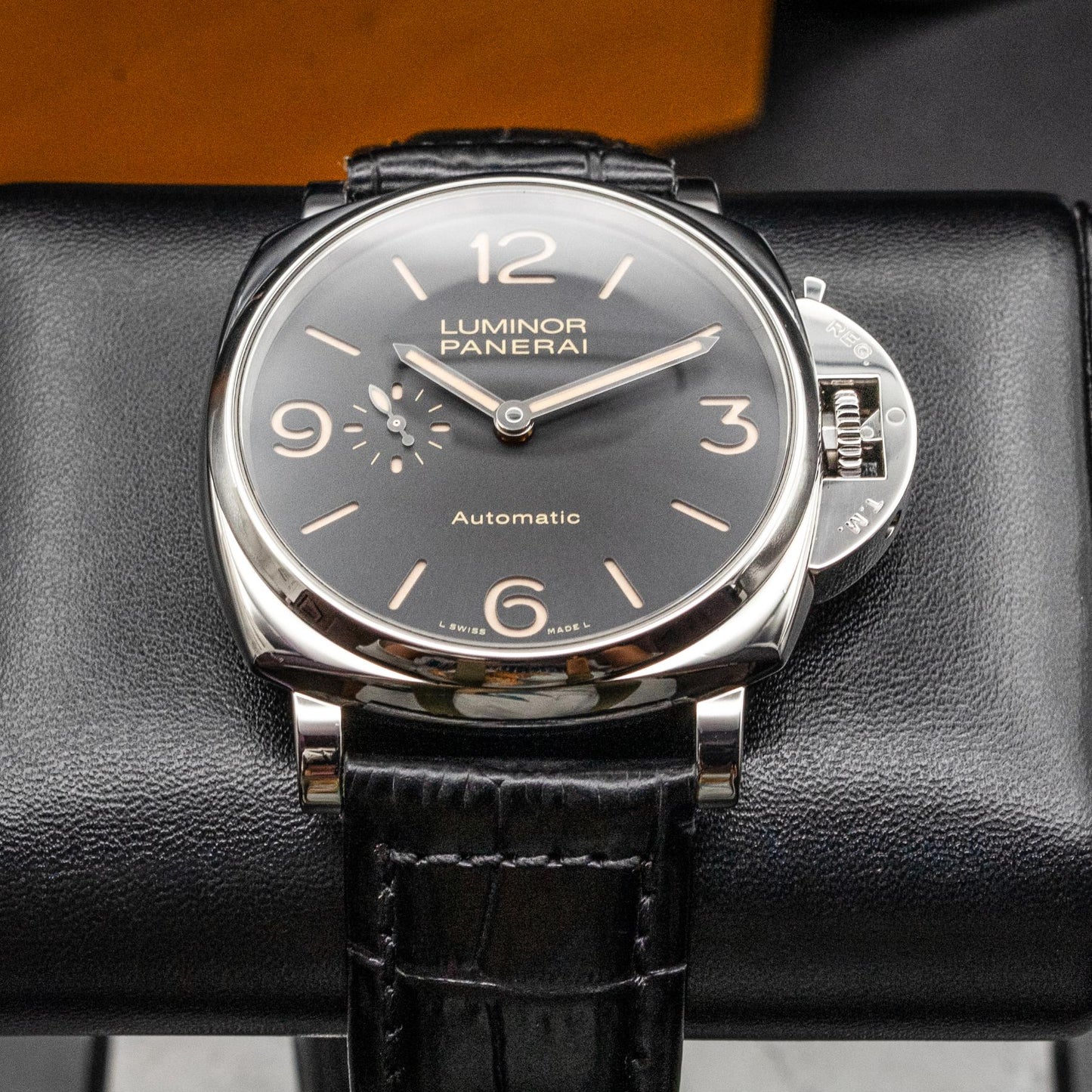 Panerai Luminor Due 3 Days Automatic PAM00674 45mm Black Dial Box Papers 2018