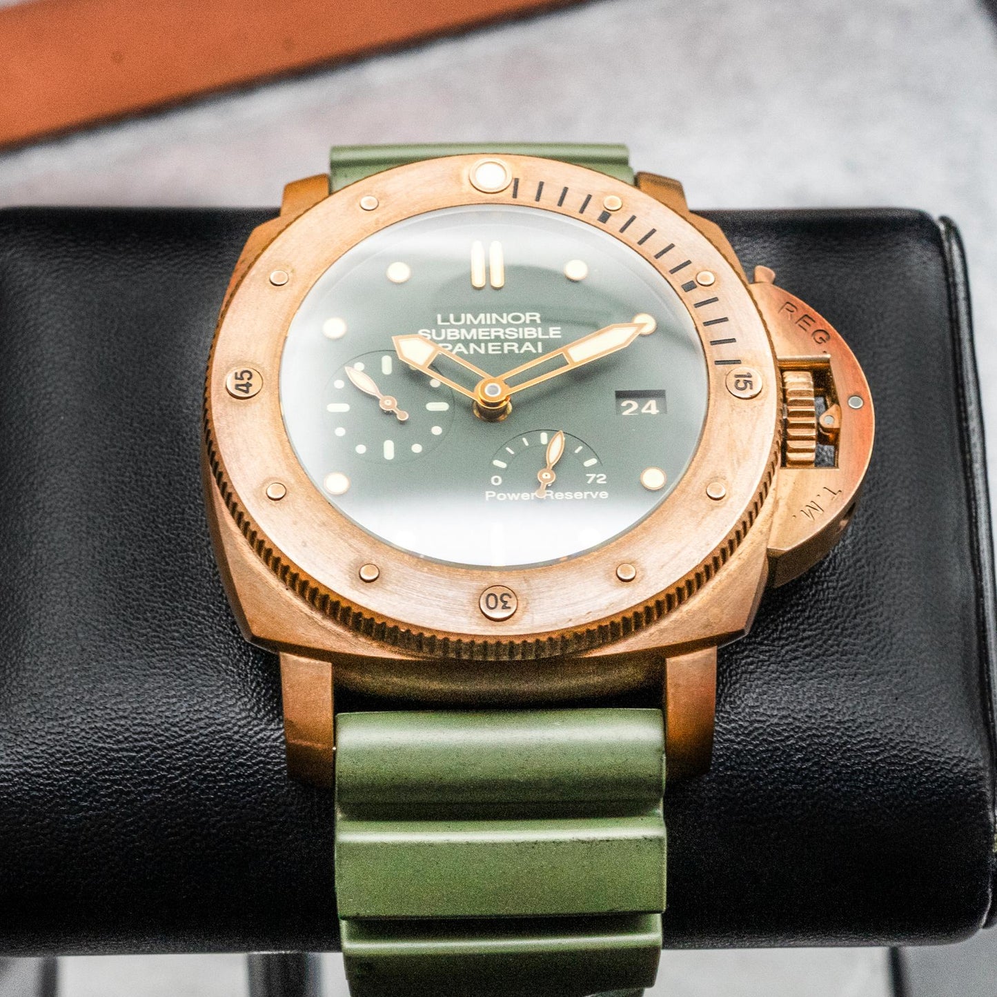 Panerai Submersible 1950 Bronzo PAM00507 47mm Bronze Green Dial Ltd 1000 Pcs