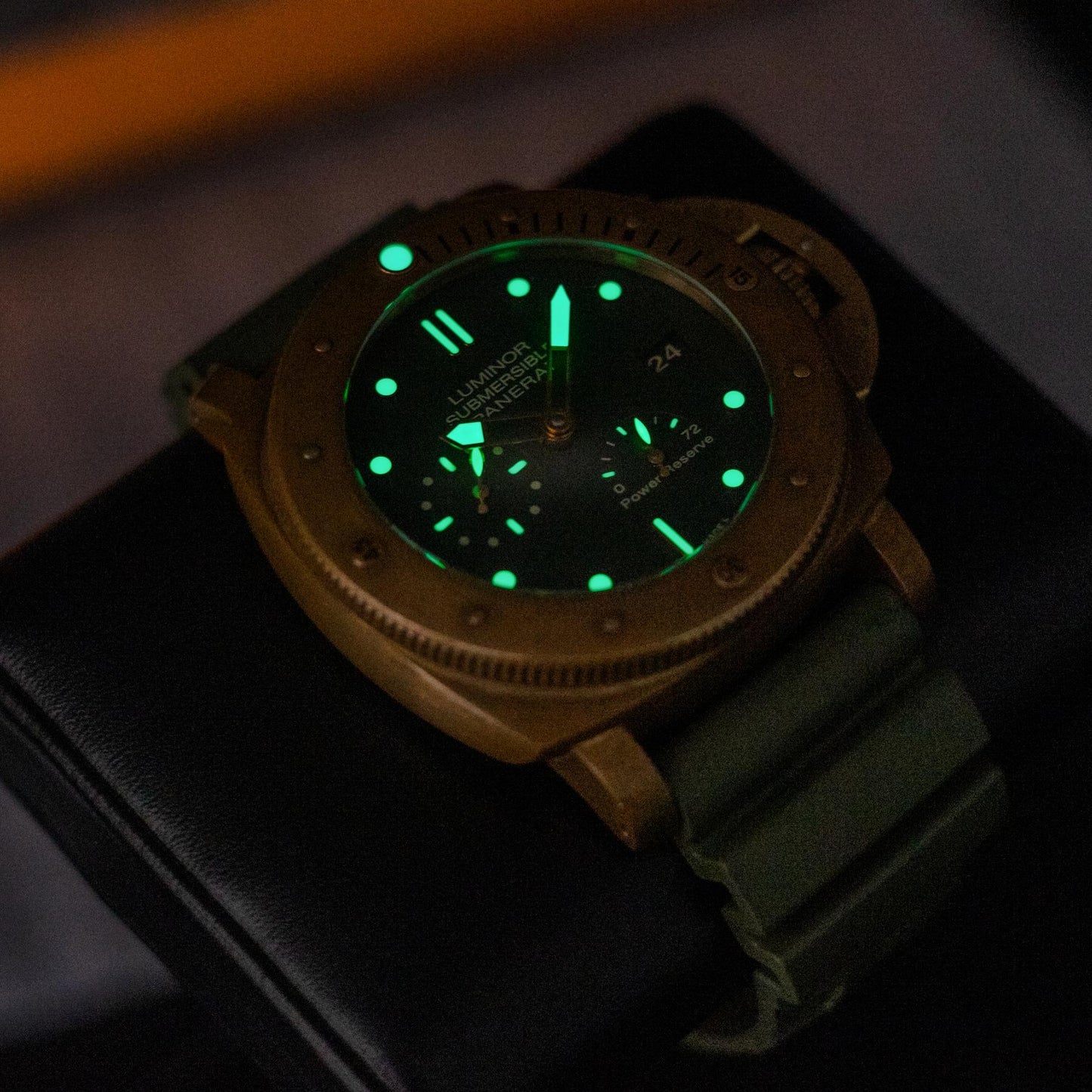 Panerai Submersible 1950 Bronzo PAM00507 47mm Bronze Green Dial Ltd 1000 Pcs