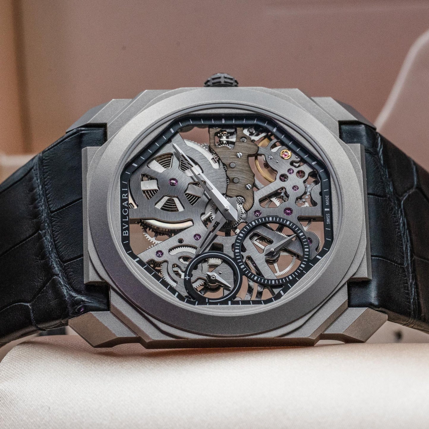 Bulgari Octo Finissimo Skeleton 102714 40mm Titanium Box Papers 2018