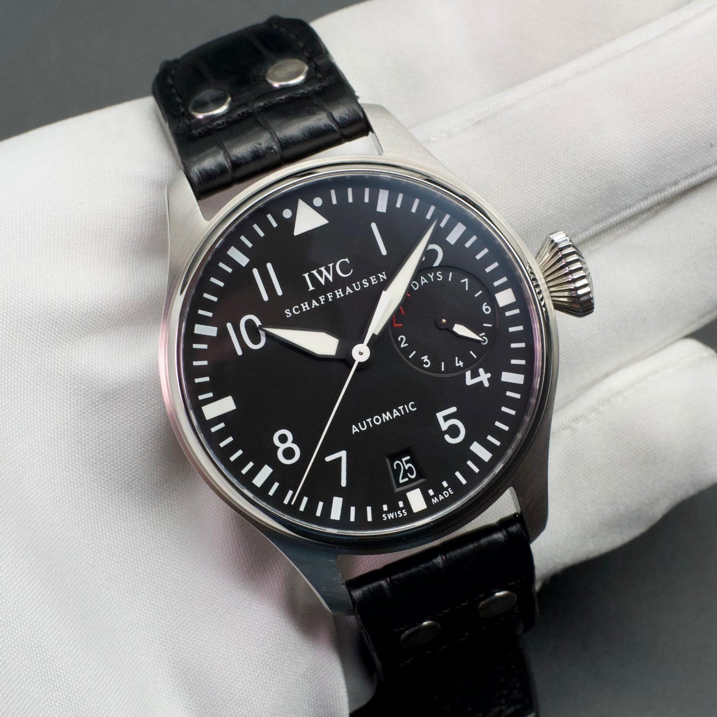 IWC Big Pilot 7-Day Power Reserve 46mm IW500401 Stainless Steel Box Papers