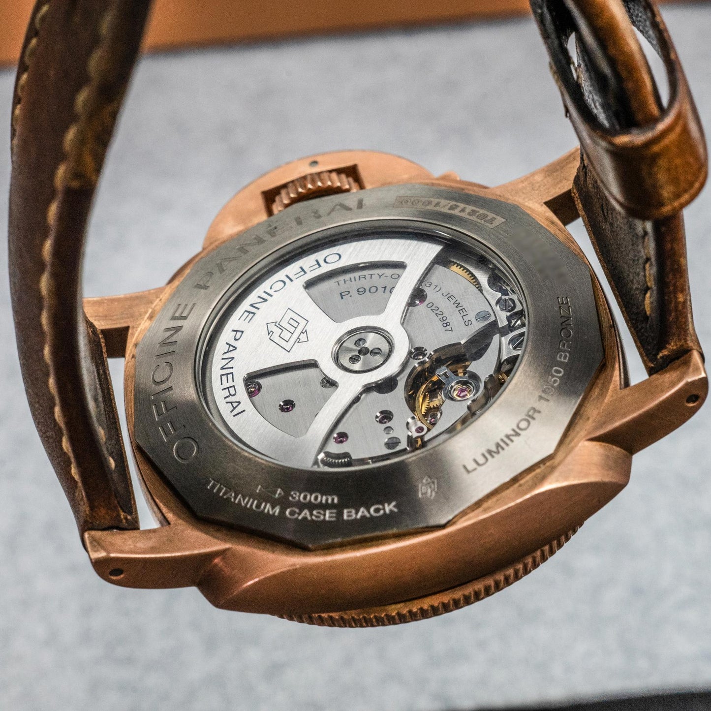 PAM00671  Submersible 1950 Bronzo 47mm Blue Dial Movement