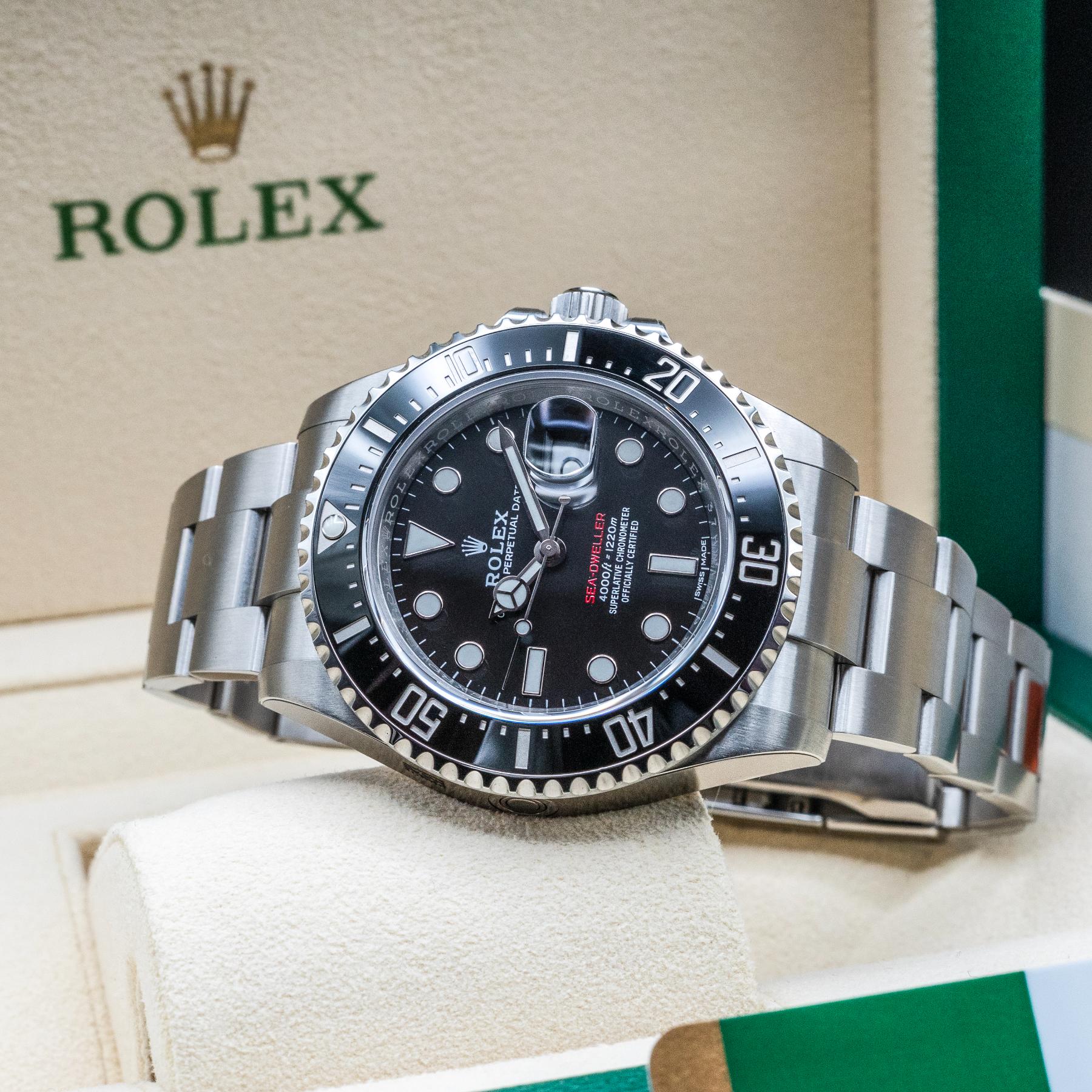 Rolex Sea-Dweller 126600 43mm Steel Black Red Dial Box Papers 2017