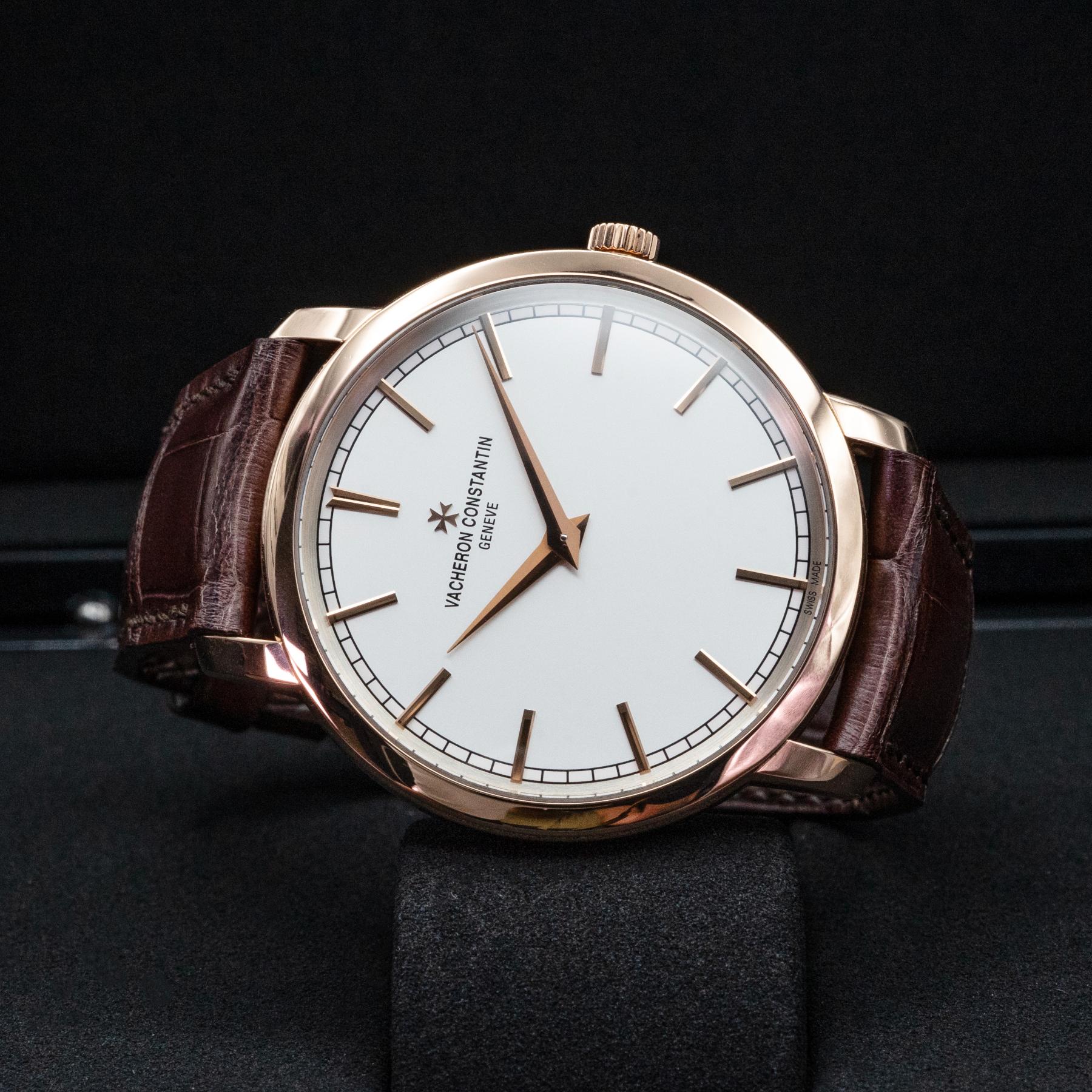 Vacheron Constantin Traditionnelle 43075/000R-9737 Rose Gold Silver Dial 2017