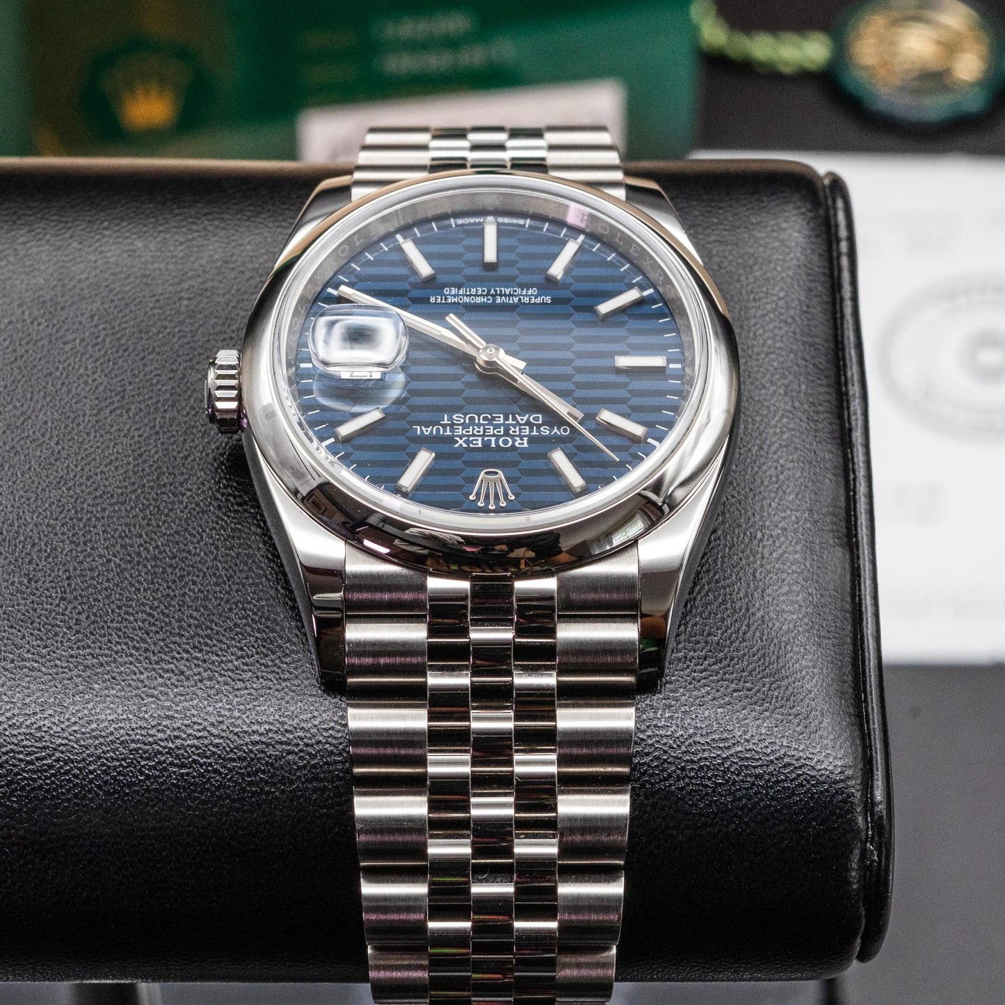 Rolex Datejust 126200 36mm Blue Motif Dial 2022
