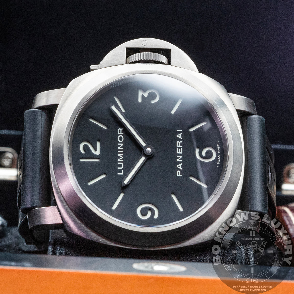 Panerai Luminor Base Titanio PAM00176 44mm Titanium Black Dial Box Papers 2015