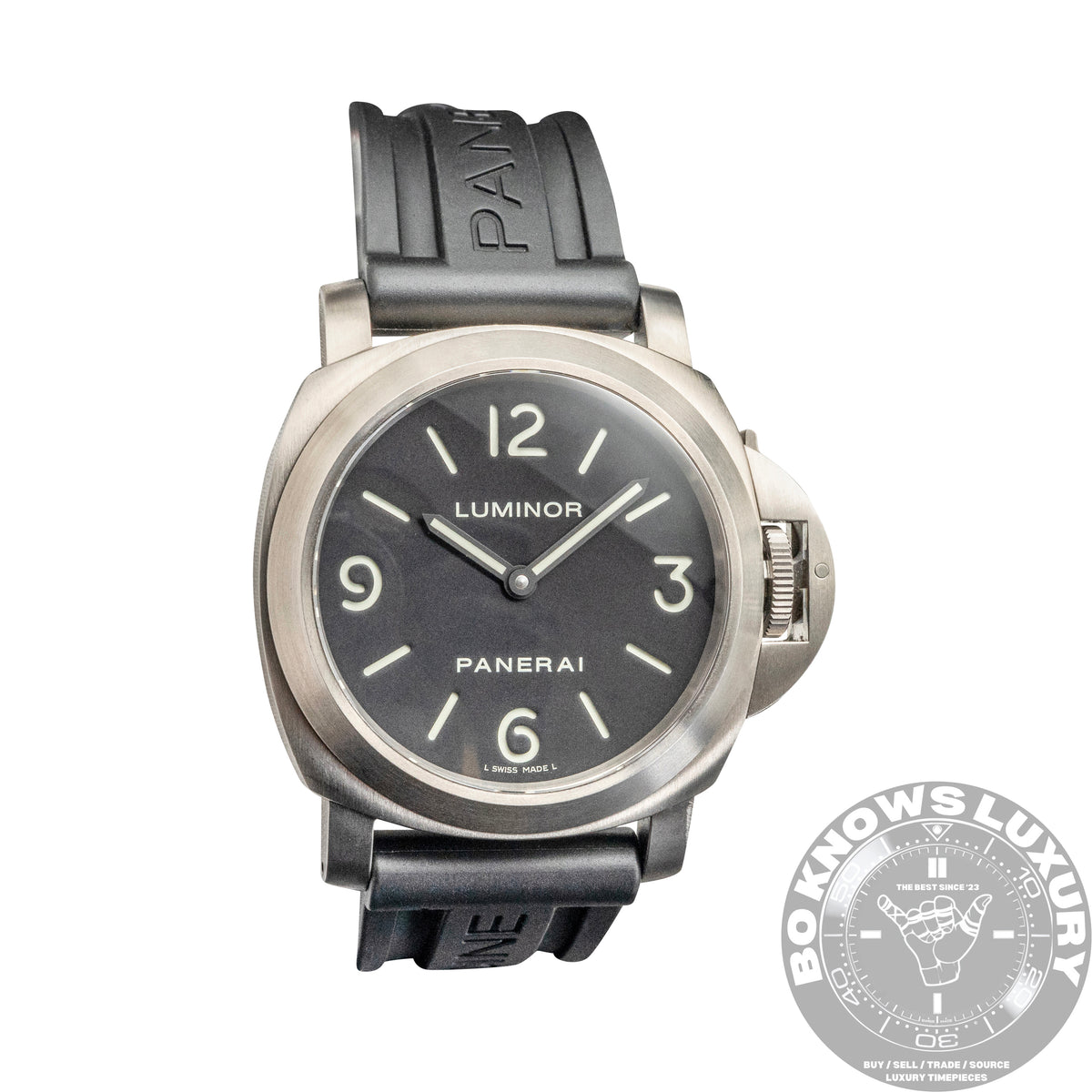Panerai Luminor Base Titanio PAM00176 44mm Titanium Black Dial Box Papers 2015
