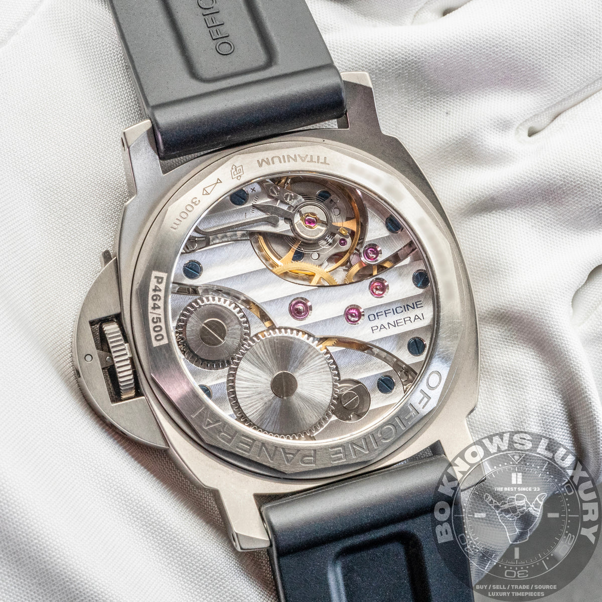 Panerai Luminor Base Titanio PAM00176 44mm Titanium Black Dial Box Papers 2015