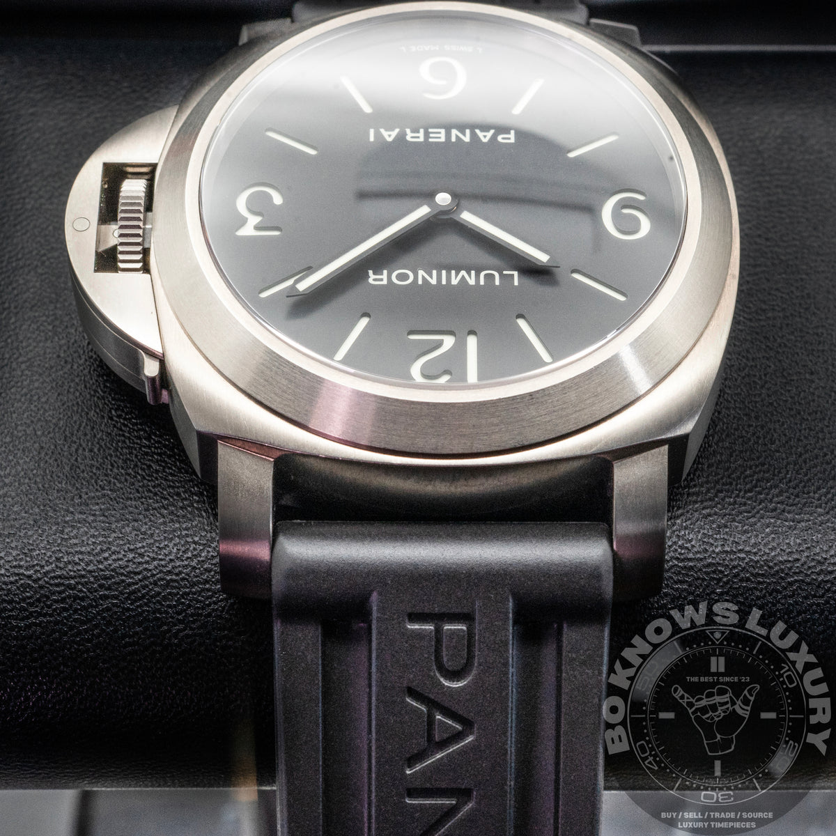 Panerai Luminor Base Titanio PAM00176 44mm Titanium Black Dial Box Papers 2015