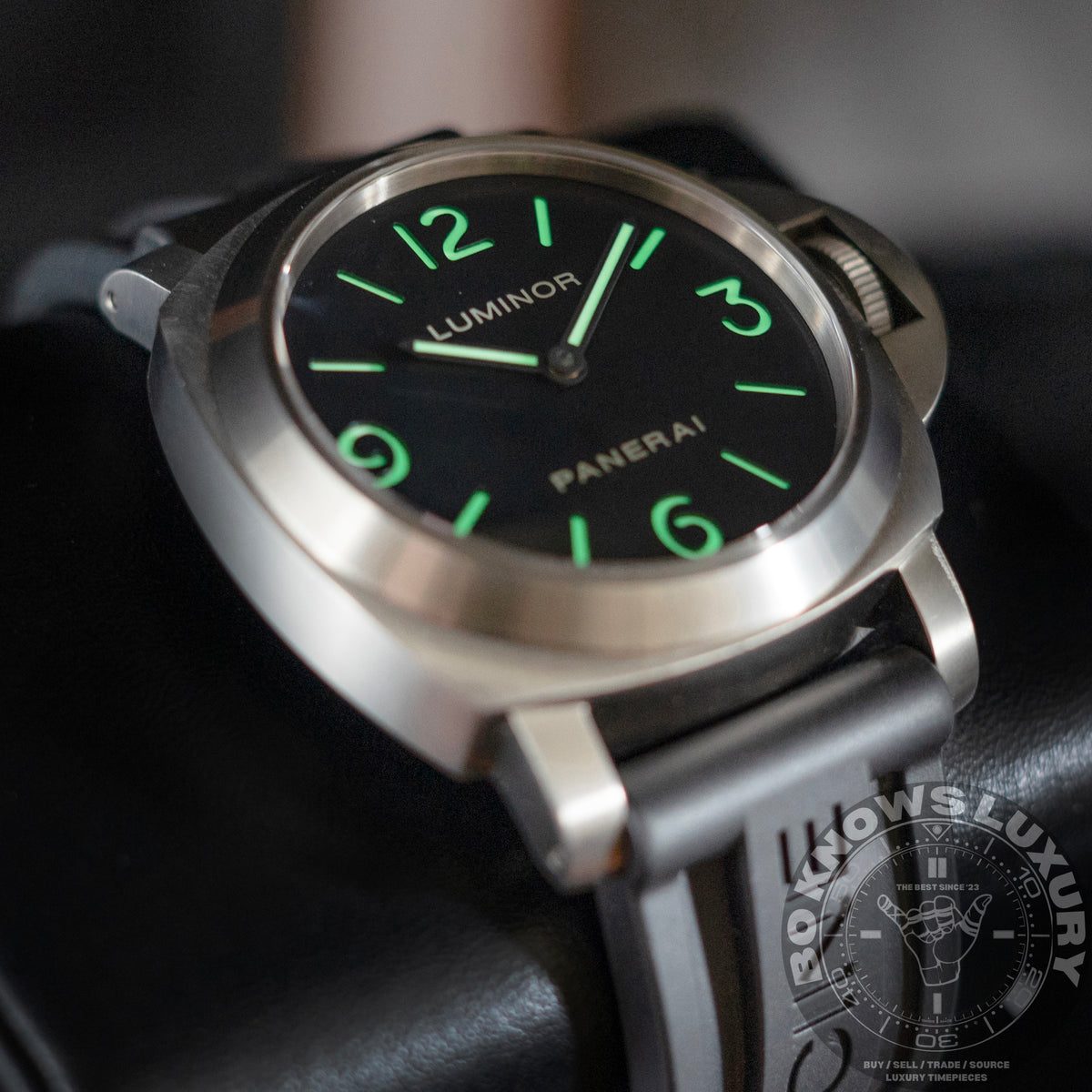 Panerai Luminor Base Titanio PAM00176 44mm Titanium Black Dial Box Papers 2015