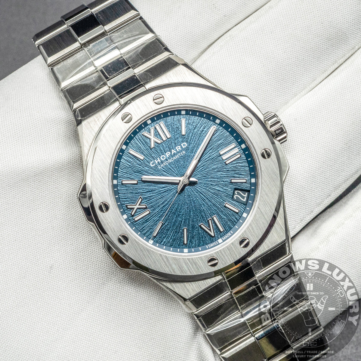 Chopard Alpine Eagle 41mm 298600-3001 Lucent Steel Blue Dial Box Papers 2026