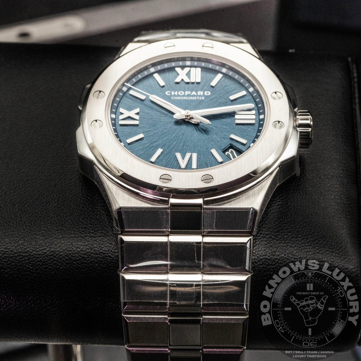 Chopard Alpine Eagle 41mm 298600-3001 Lucent Steel Blue Dial Box Papers 2026
