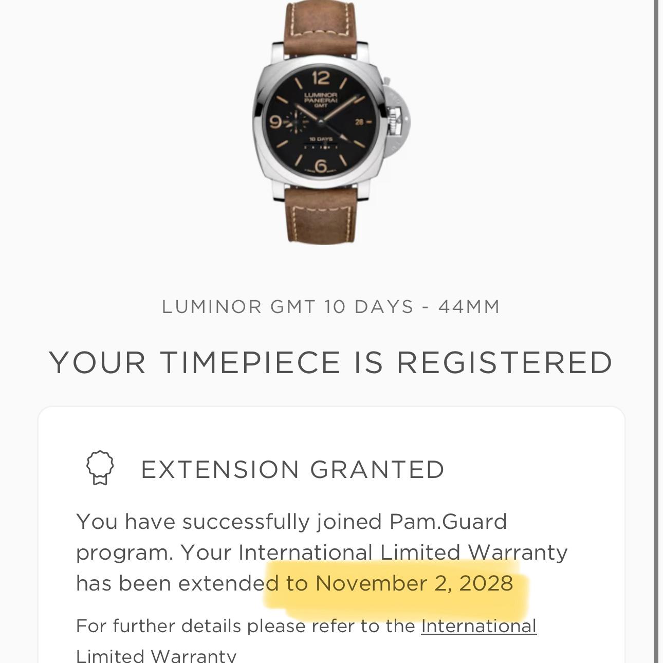 Panerai PAM00533 Luminor 1950 10 Days GMT 44mm Steel Black Dial Full Set