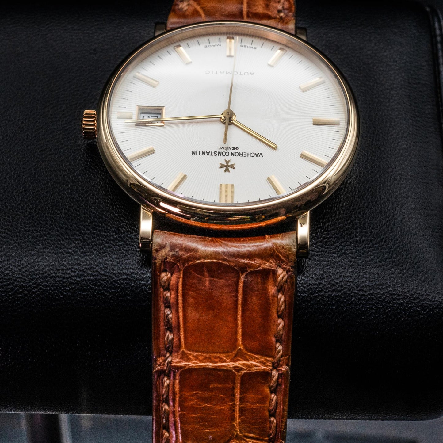 Vacheron Constantin Patrimony 42002 35mm Yellow Gold Champagne Dial Papers