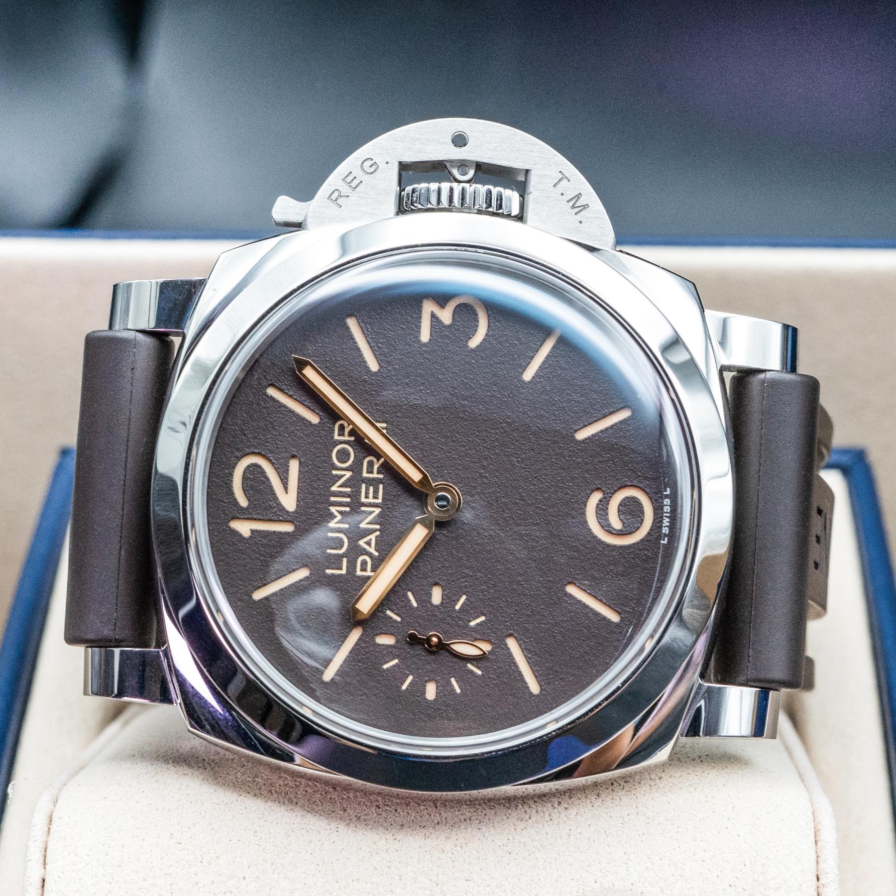 Panerai Luminor PAM01731 44mm Polished Steel Tobacco