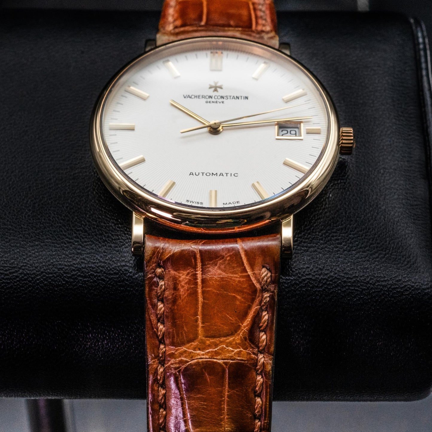 Vacheron Constantin Patrimony 42002 35mm Yellow Gold Champagne Dial Papers