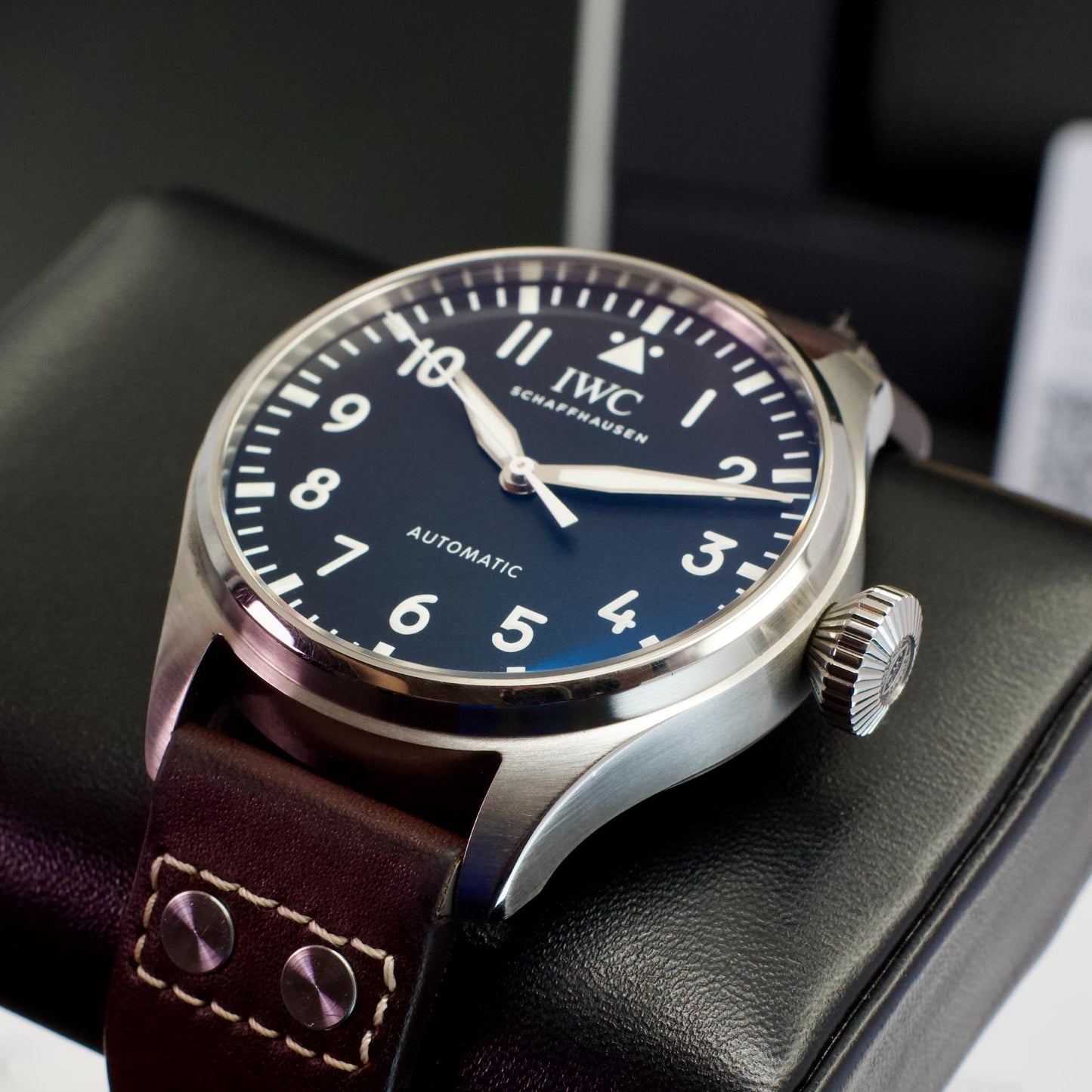 IWC Big Pilot 43 Stainless Steel Black Dial 43mm Box and Papers IW329301