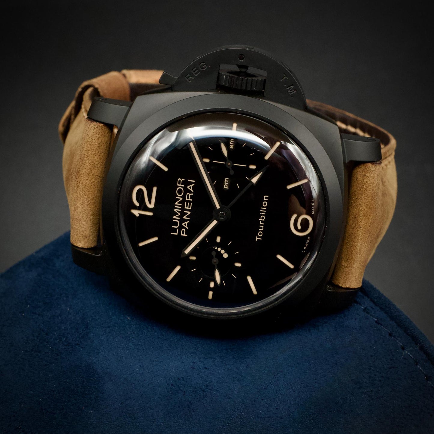 Panerai Luminor 1950 Tourbillon GMT PAM00396 48mm Ceramic Ltd 100 Pcs