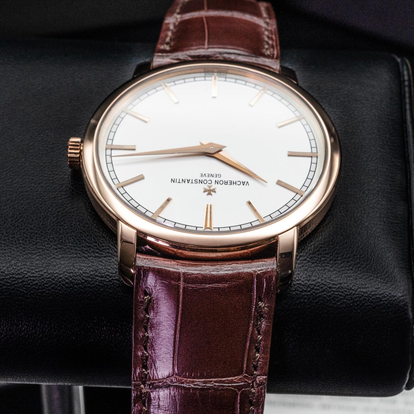 Vacheron Constantin Traditionnelle 43075/000R-9737 Rose Gold Silver Dial 2017