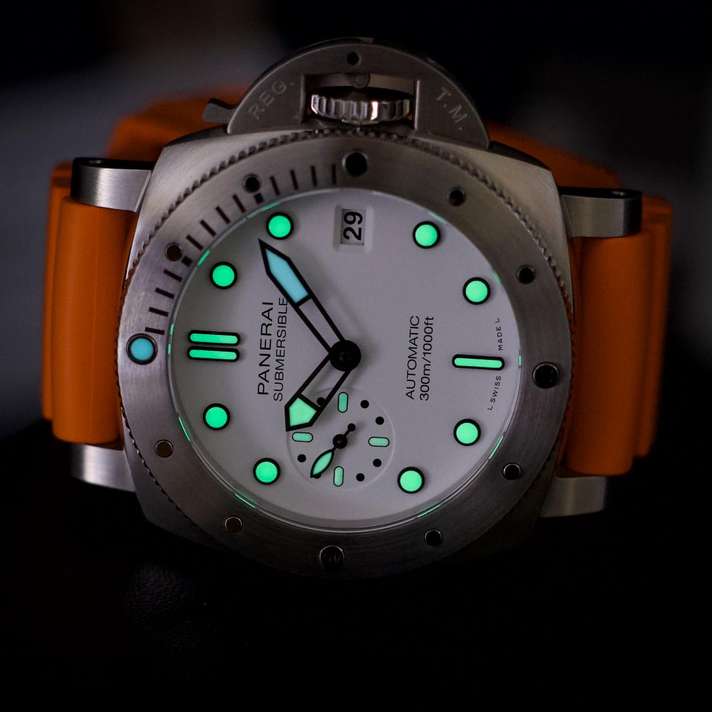 Panerai PAM01590 Submersible Bianco 42mm Steel White Dial Full Set 2025