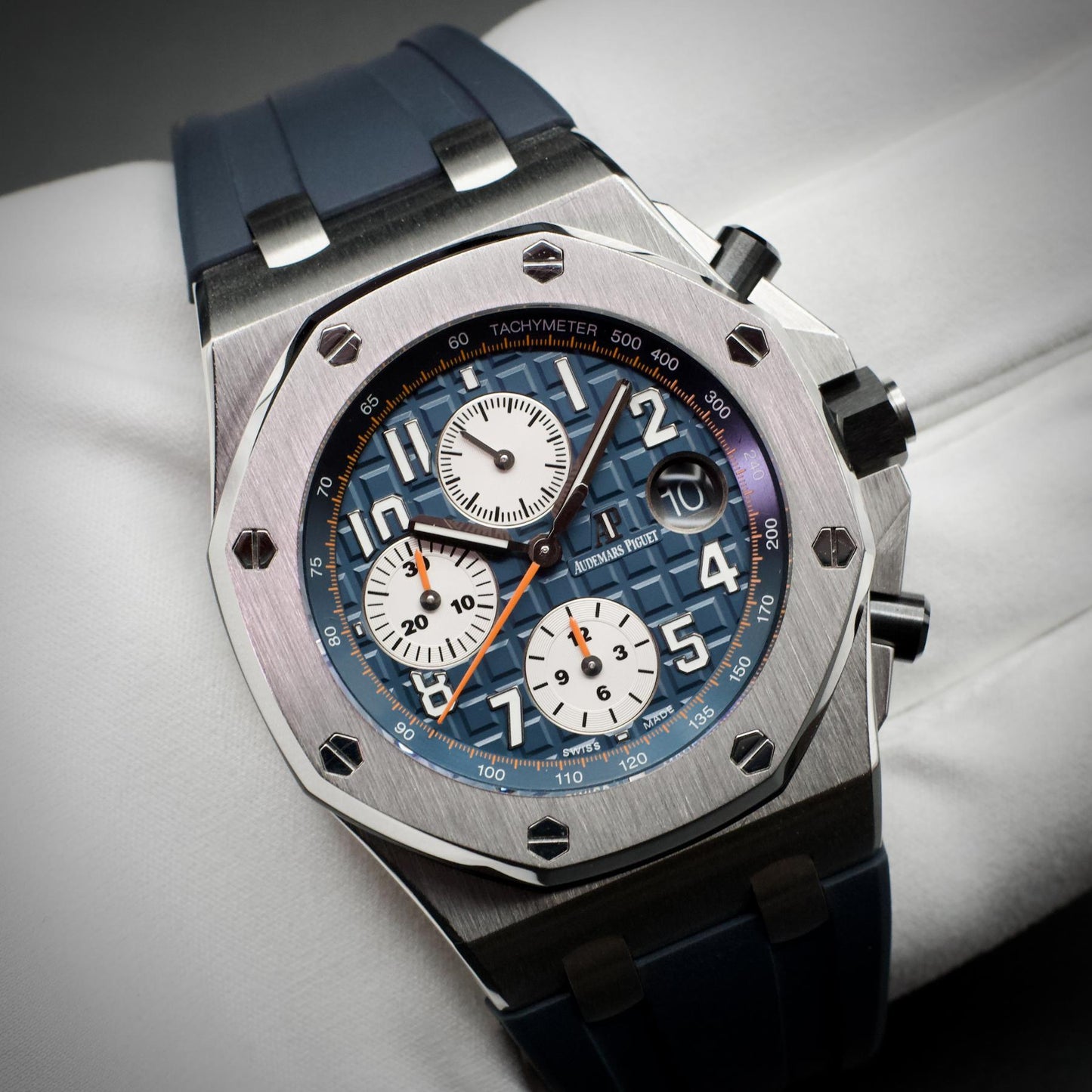 Audemars Piguet AP Royal Oak Offshore Navy Chronograph 42mm Blue Dial 26470ST