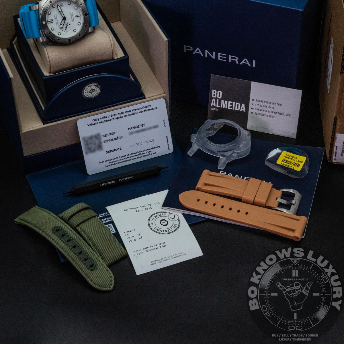 Panerai Submersible QuarantaQuattro PAM01595 44mm Steel White Box Papers 2024