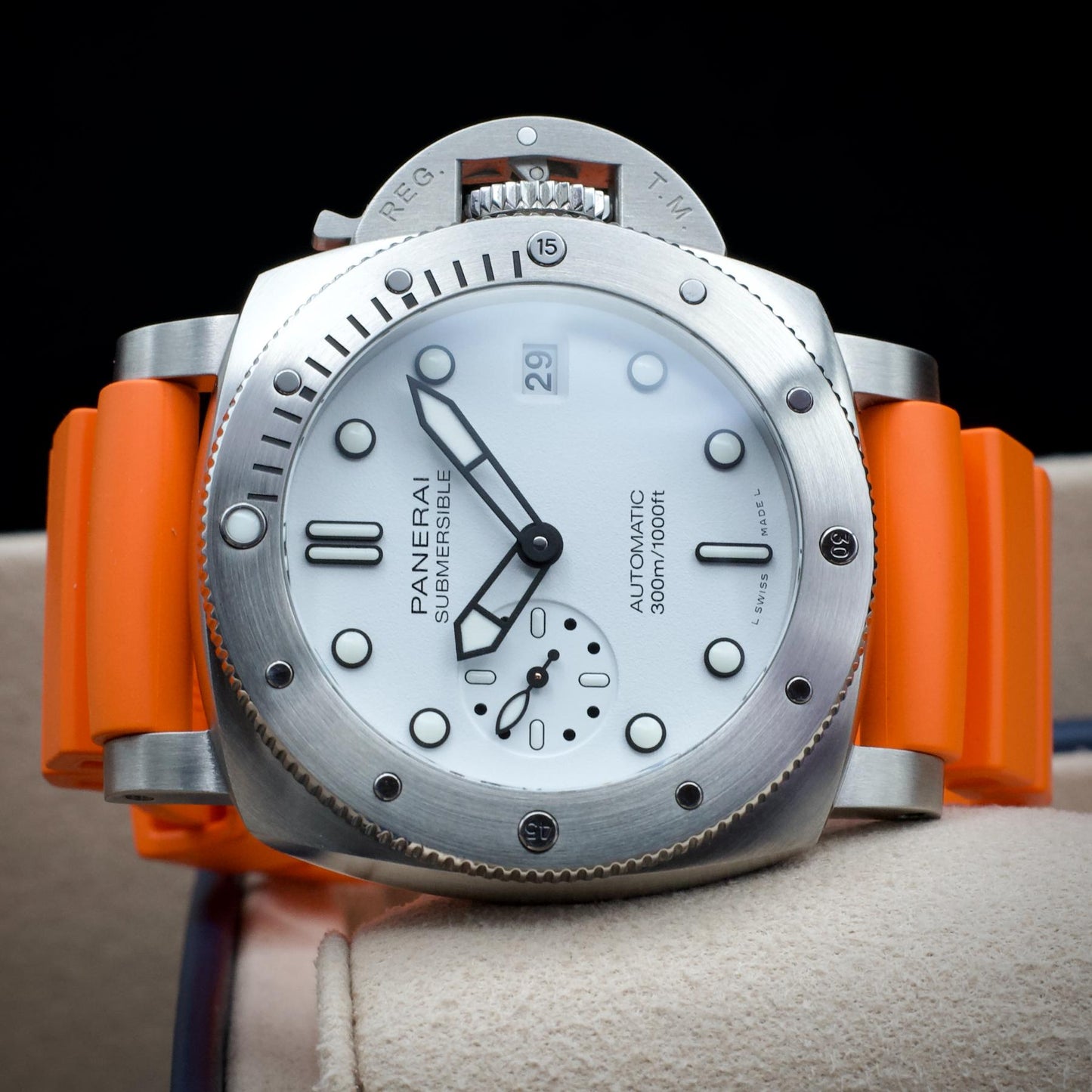 Panerai PAM01590 Submersible Bianco 42mm Steel White Dial Full Set 2025