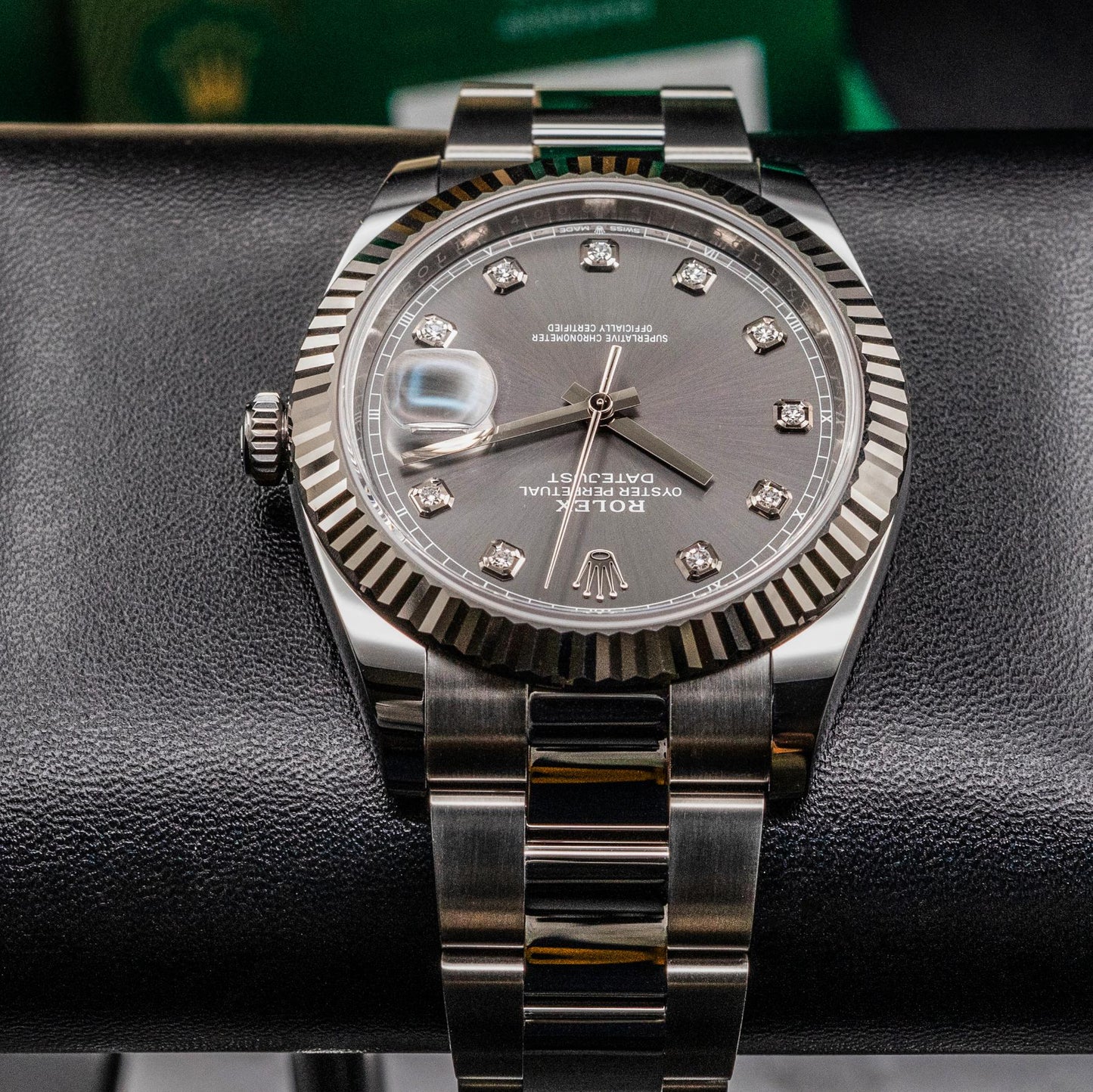2026 Datejust 41 126334 Slate Diamond Dial