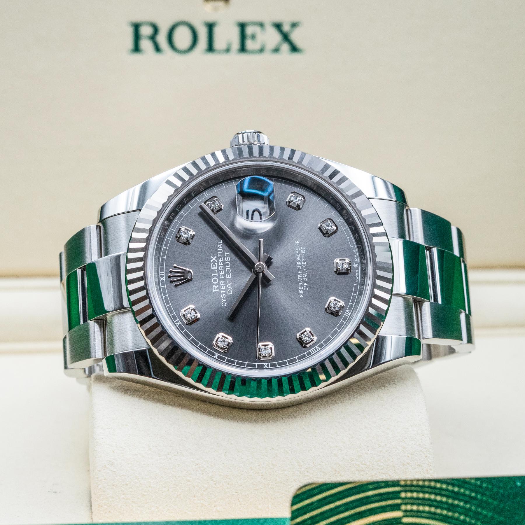2026 Datejust 41 126334 Slate Diamond Dial