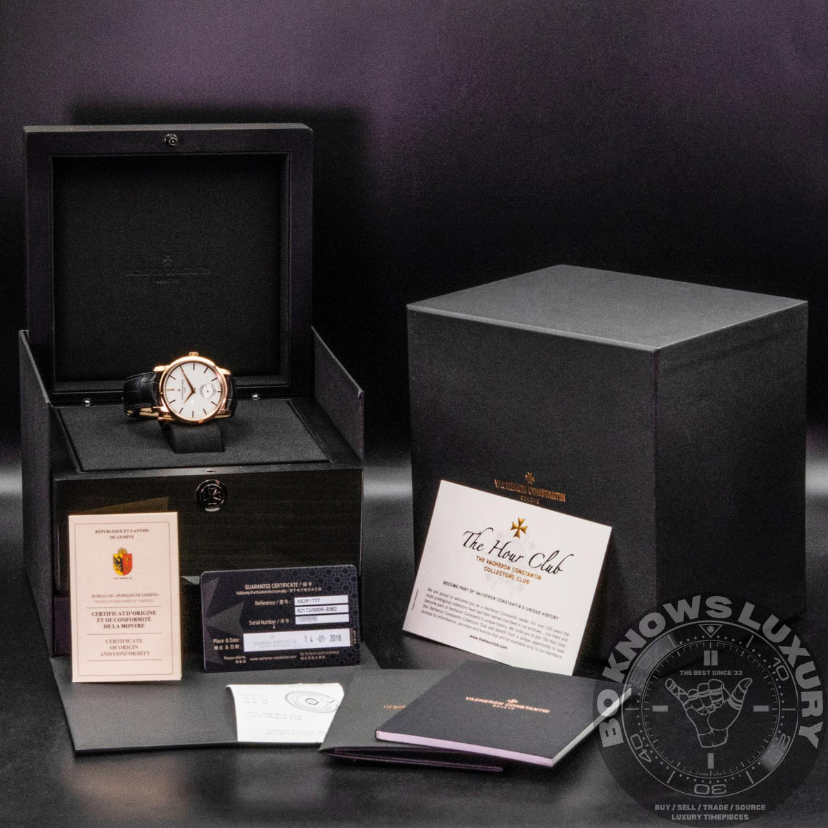 Vacheron Constantin Traditionnelle 82172/000R-9382 Rose Gold Box Papers 2018