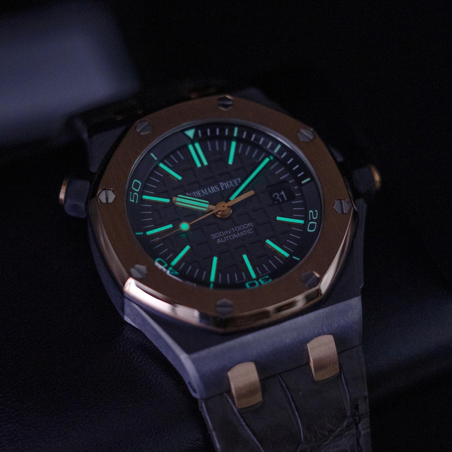 Audemars Piguet Royal Oak Offshore Diver QEII Cup 15709TR Tantalum Box Papers