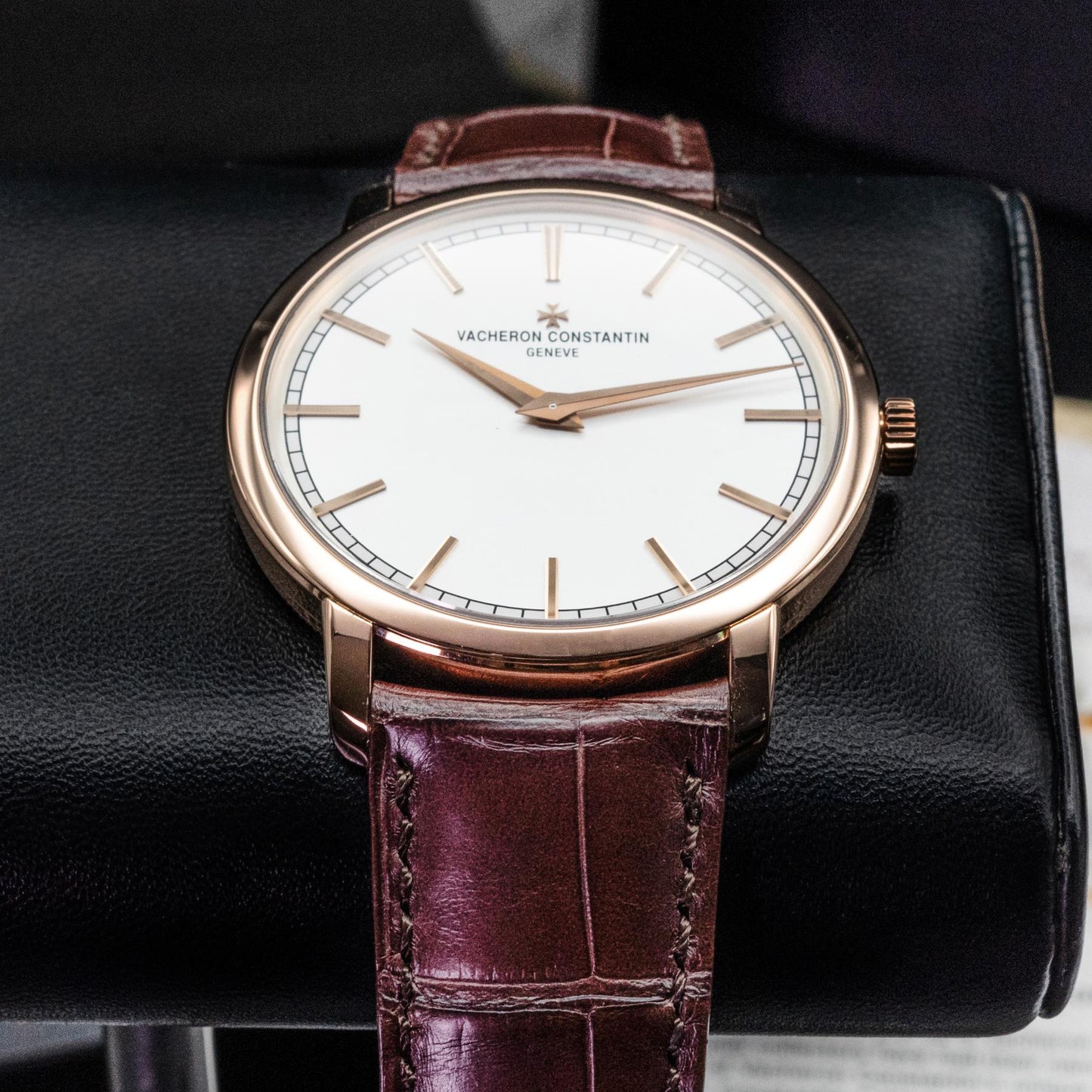 Vacheron Constantin Traditionnelle 43075/000R-9737 Rose Gold Silver Dial 2017