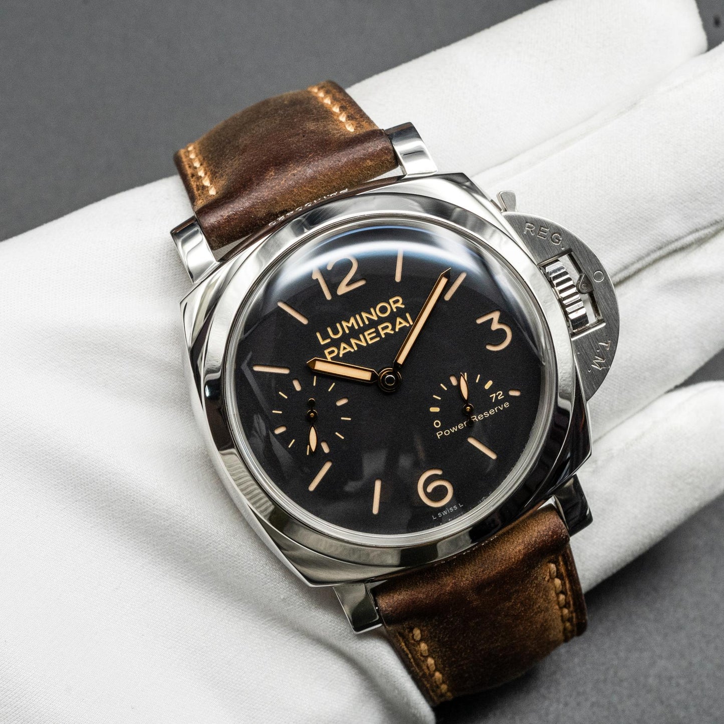 Panerai PAM00423 Luminor 1950 Power Reserve 47mm Steel Black 2013 Papers