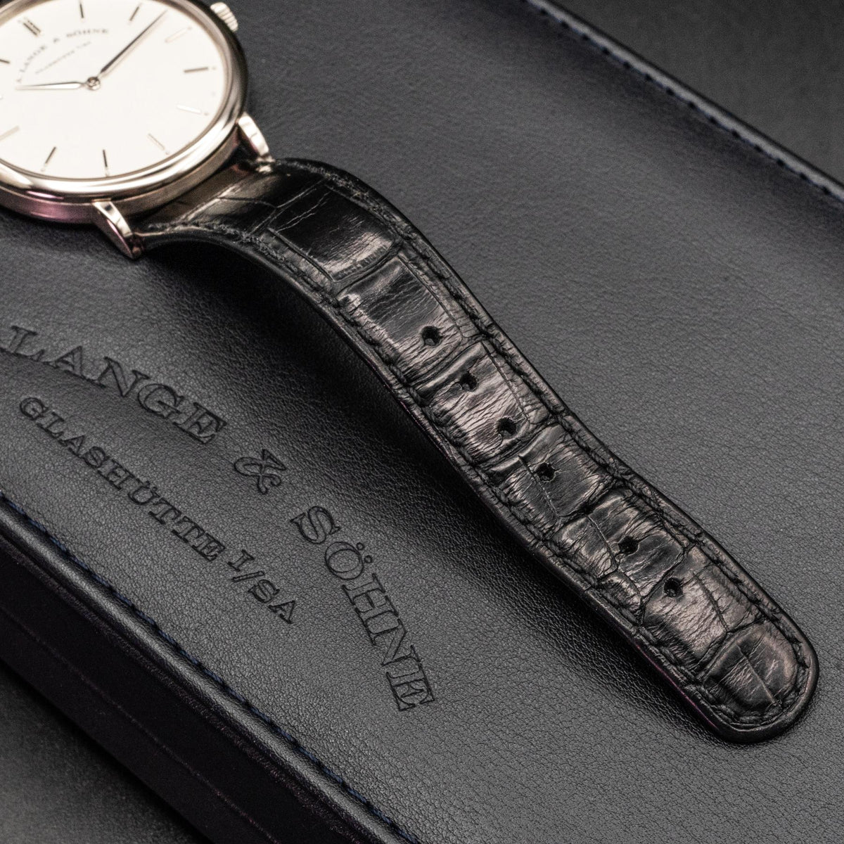 A. Lange & Sohne Saxonia Thin 211.026 White Gold Silver Dial Box Papers 2018