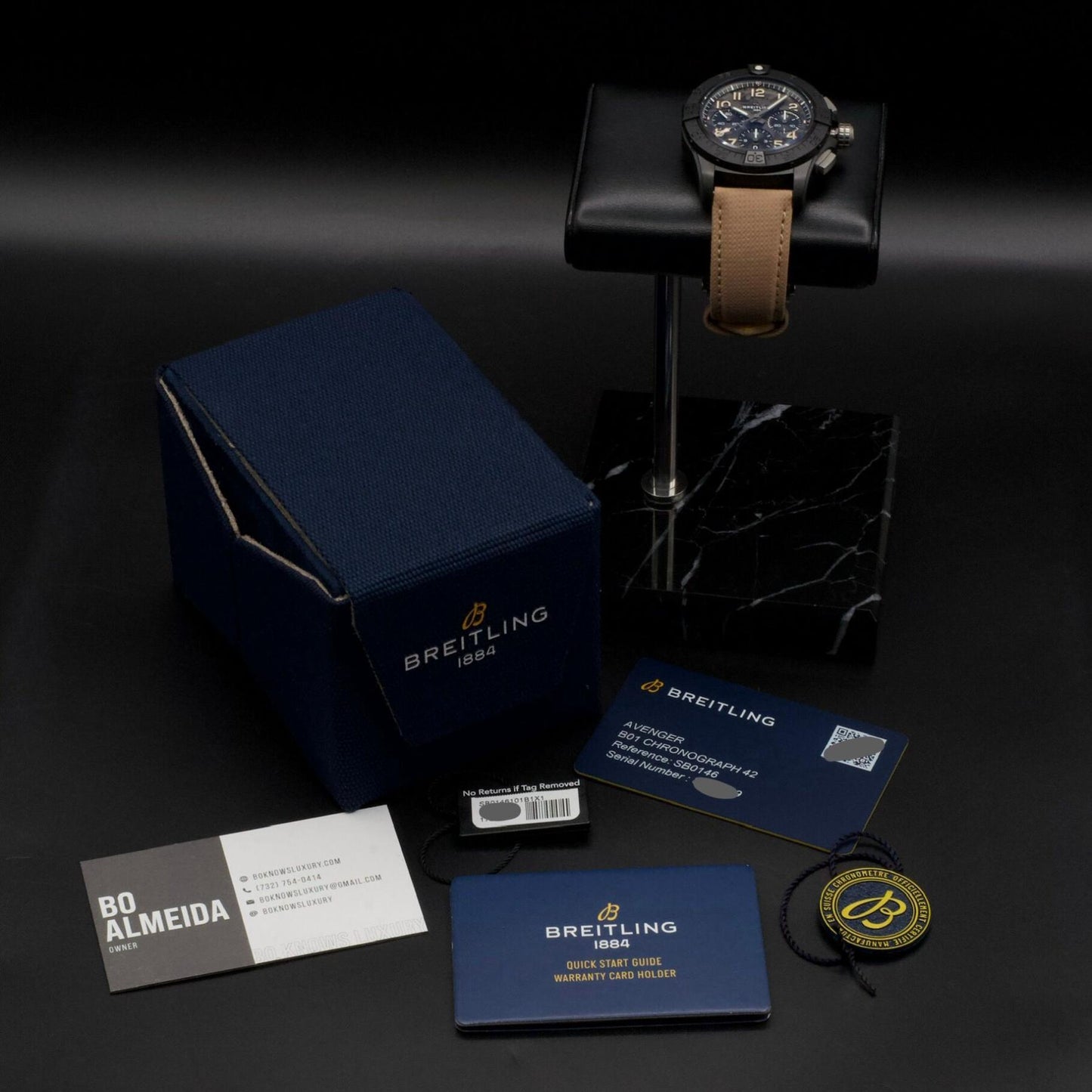 Breitling Avenger B01 Chronograph 42 Night Mission SB0146101B1X1 Box Papers 2022