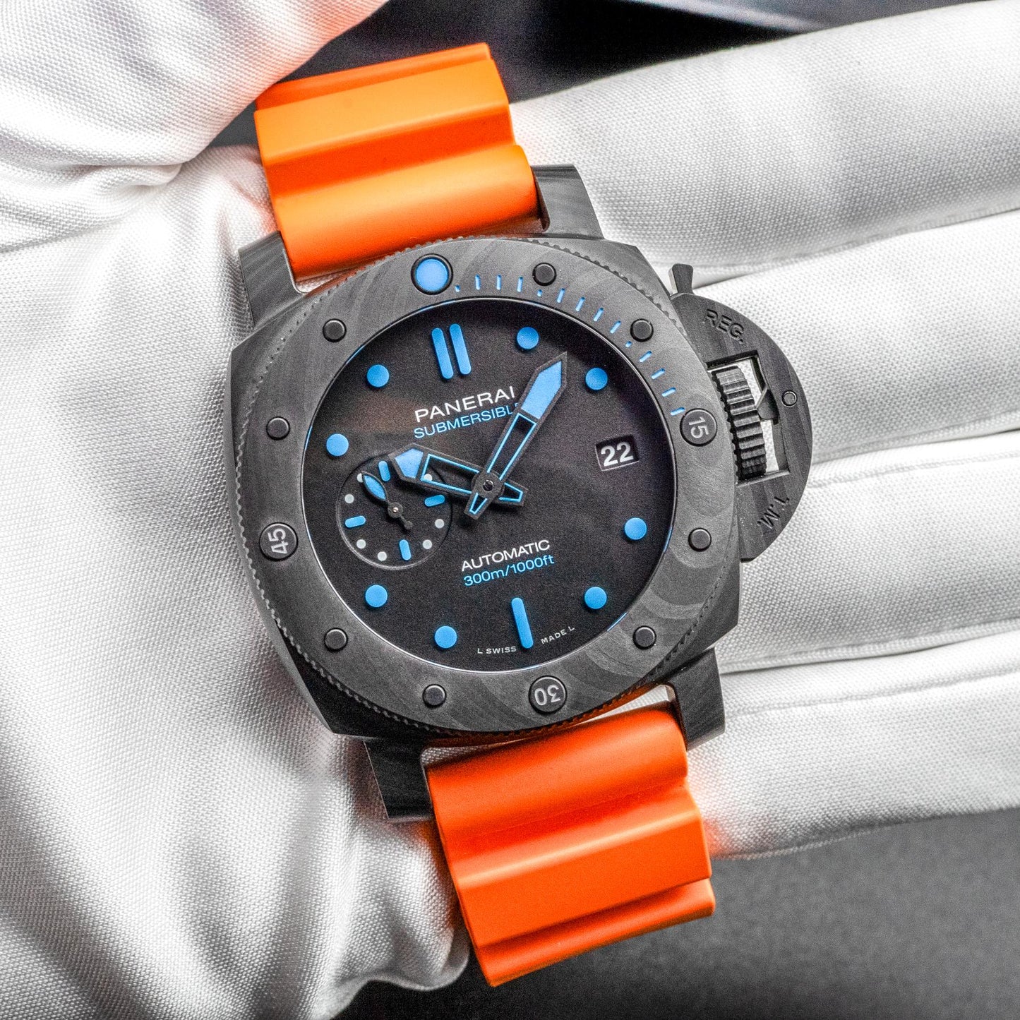 Panerai Submersible PAM00960 42mm Carbotech Black Dial Box Papers 2020