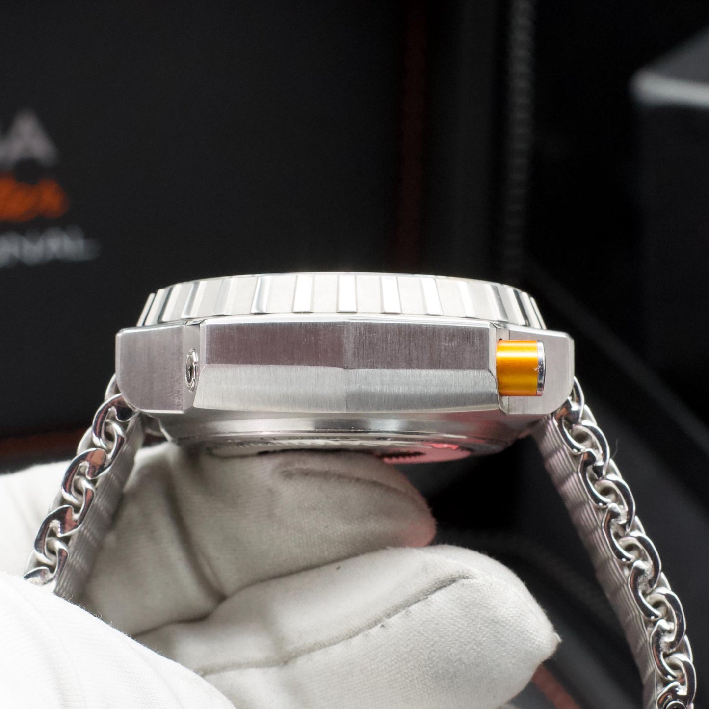 Omega Seamaster 1200m Ploprof 8500 Co-Axial Discontinued Lefty Stainless Steel