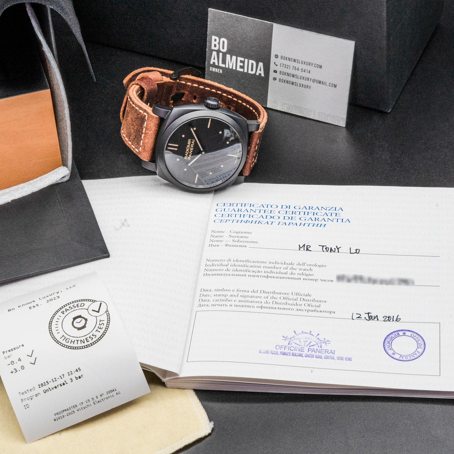 Panerai Radiomir 1940 3 Days Ceramica PAM00577 48mm Black Box Papers