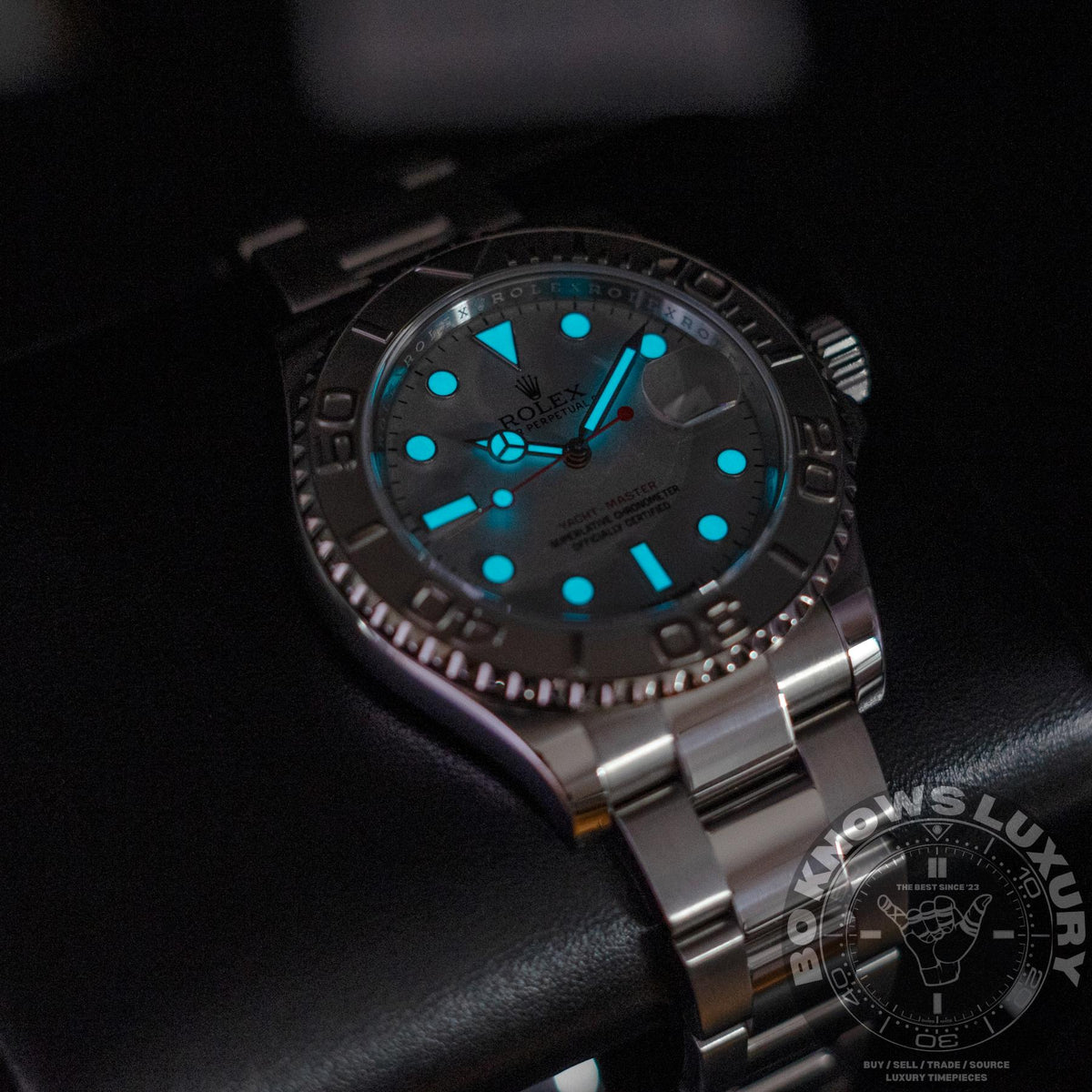 Rolex Yacht-Master 116622 40mm Steel Platinum Bezel Rhodium Dial Papers 2015